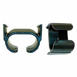 Flashlight Clip Plastic Black 1 inW