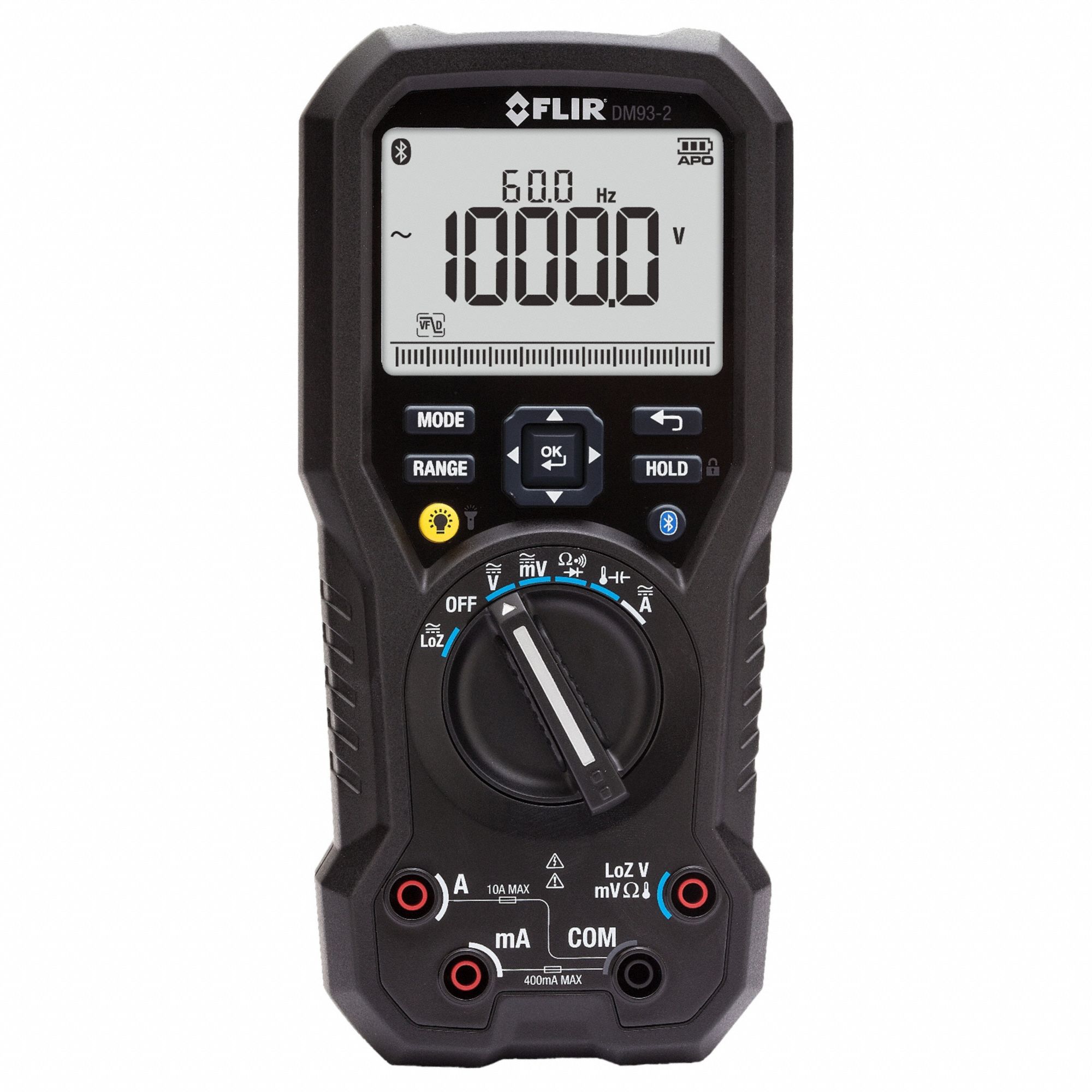 FLIR, CAT III 1000V/CAT IV 600V, TRMS, Digital Multimeter - 818FJ1|DM93 ...