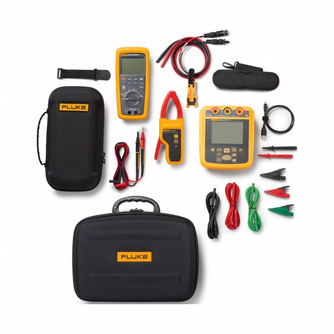FLUKE, Backlit LCD, 1,500 V DC Open Circuit Volt Measurement - Max ...