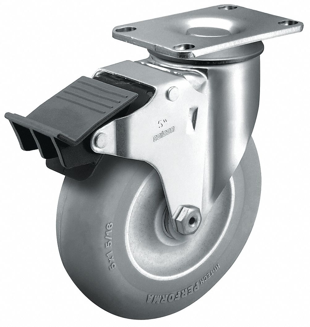 CASTER WHEEL, MATERIAL-HANDLING, 1 LB, STEEL