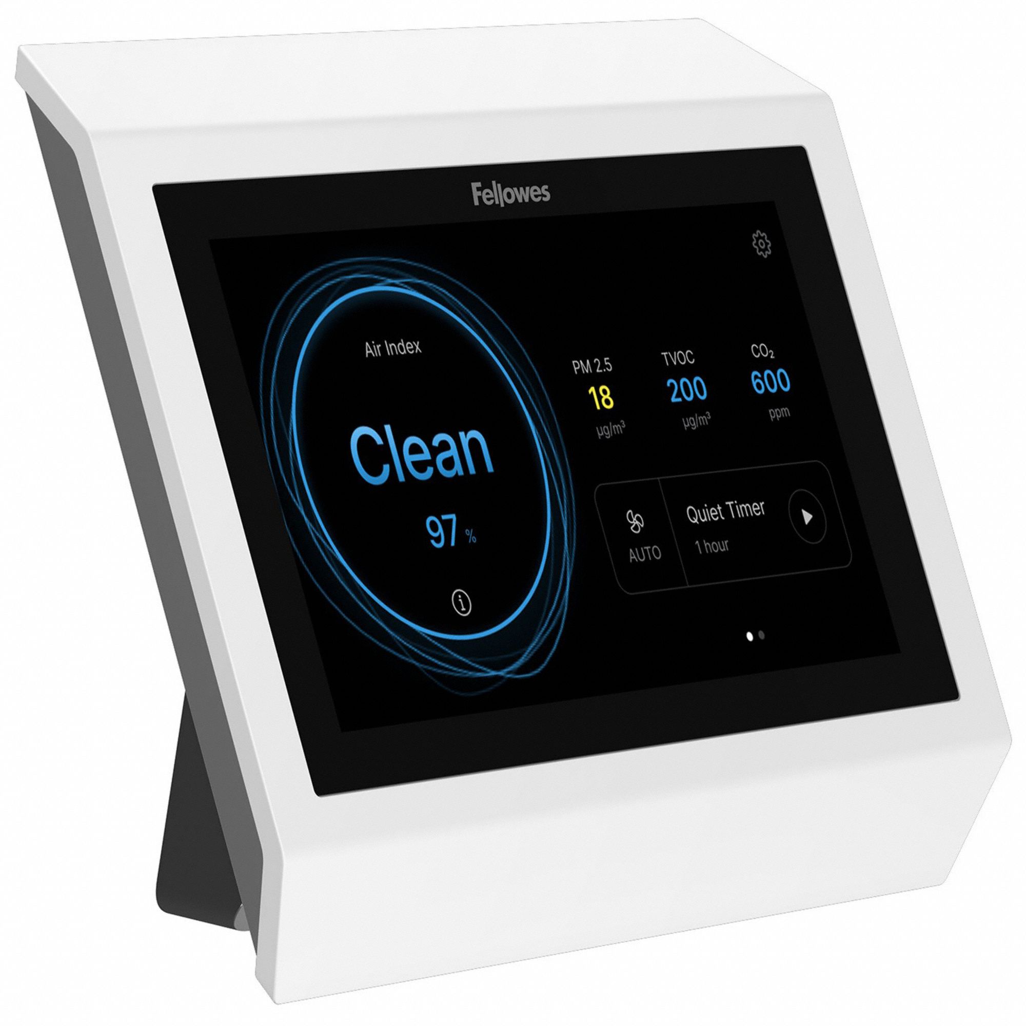 LOCAL AIR QUALITY DISPLAY,WHITE,4 IN H