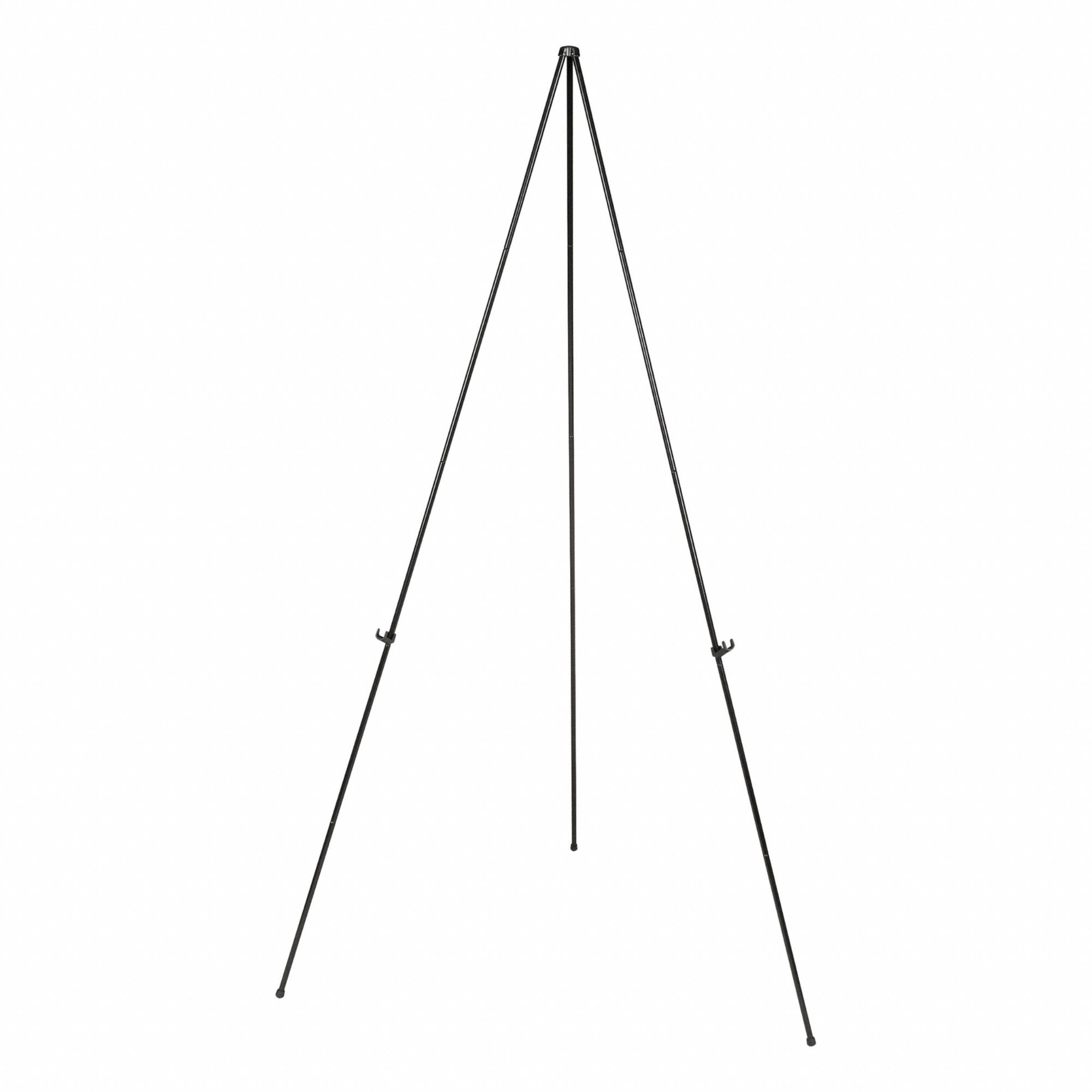 Easel: 15 in Display Ht, 12 in Display Wd, Easel Mounted/Portable/Carry, Steel Frame