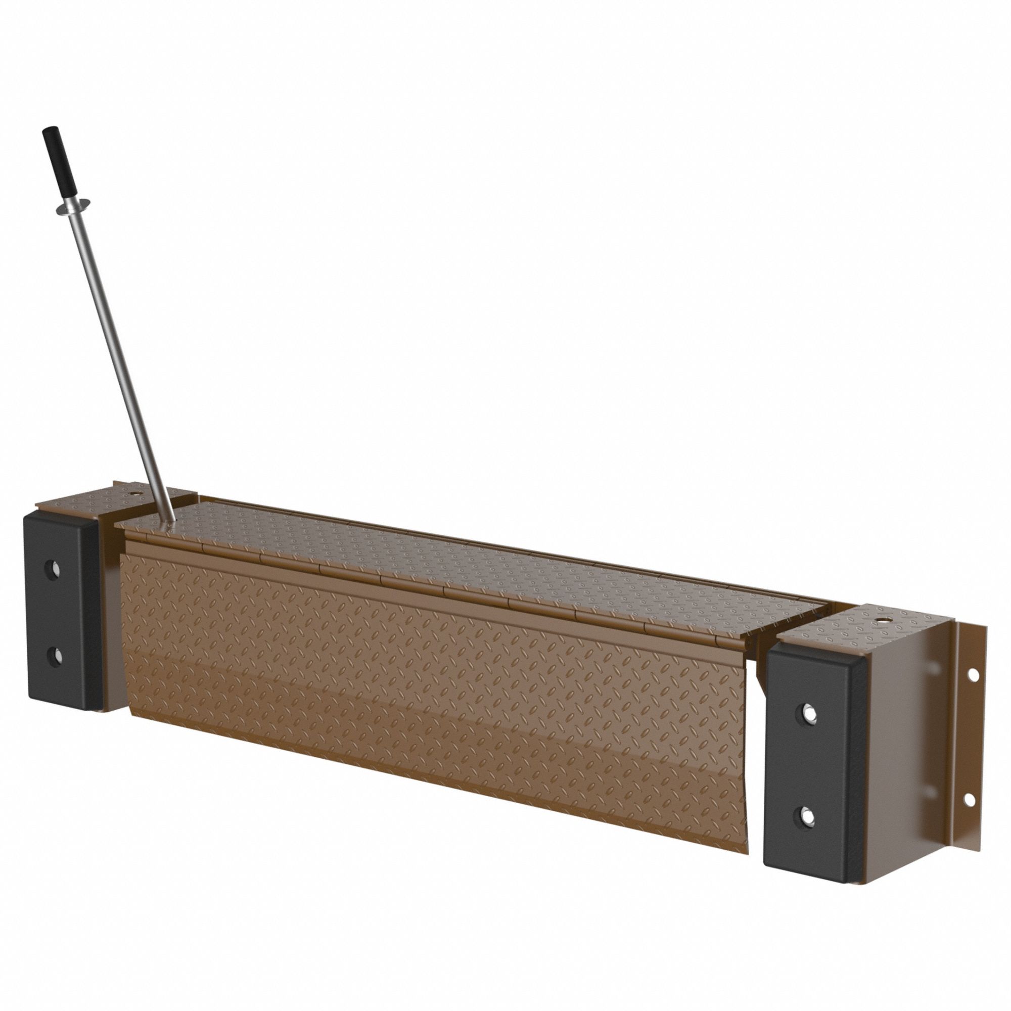 EDGE OF DOCK LEVELER, MECHANICAL SPRING COUNTERBALANCE, 93 IN OVERALL W, 115V, 66 IN USABLE W