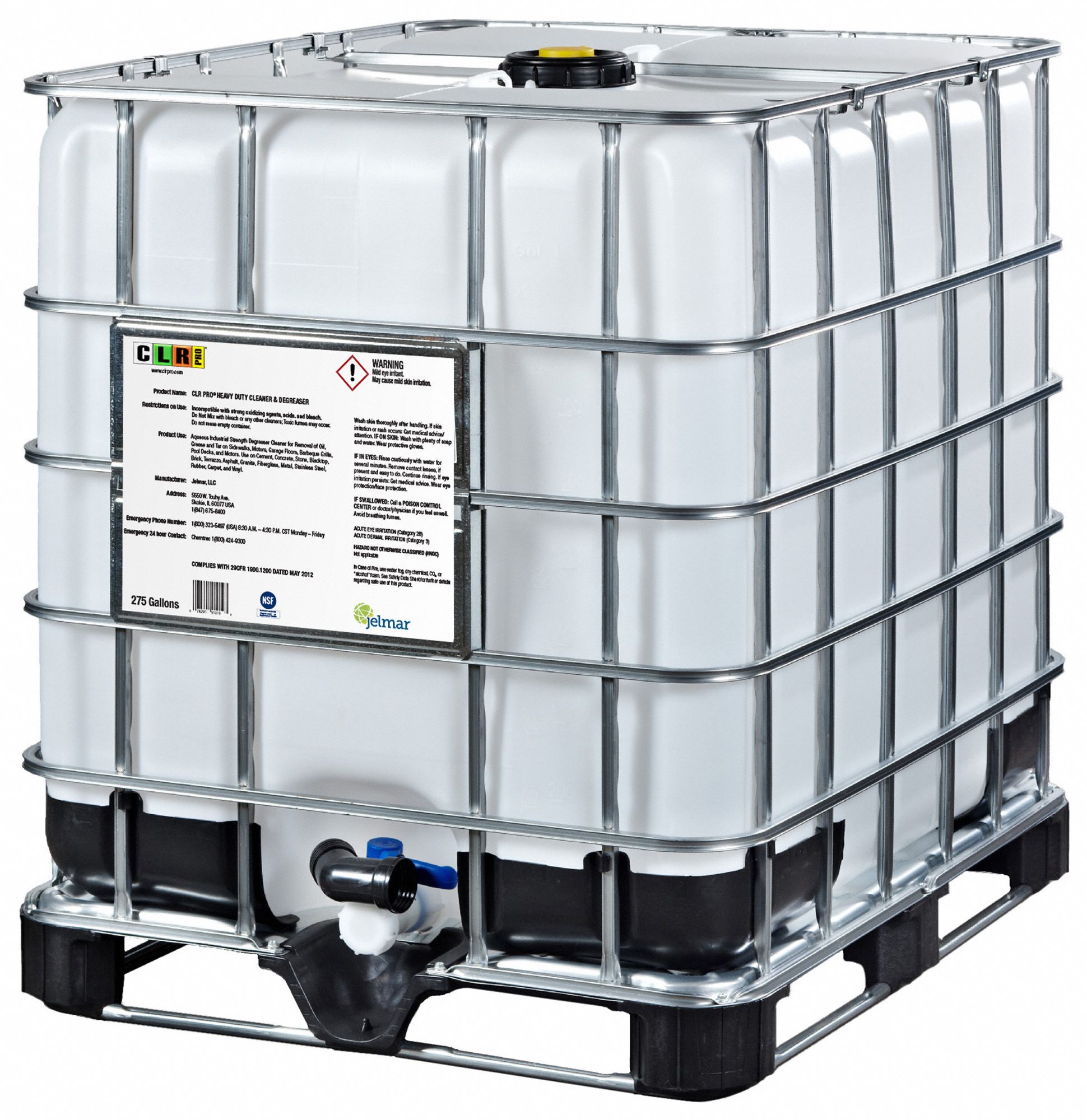 Calcium, Lime and Rust Remover: Palletized Tank, 275 gal Container Size, Ready to Use