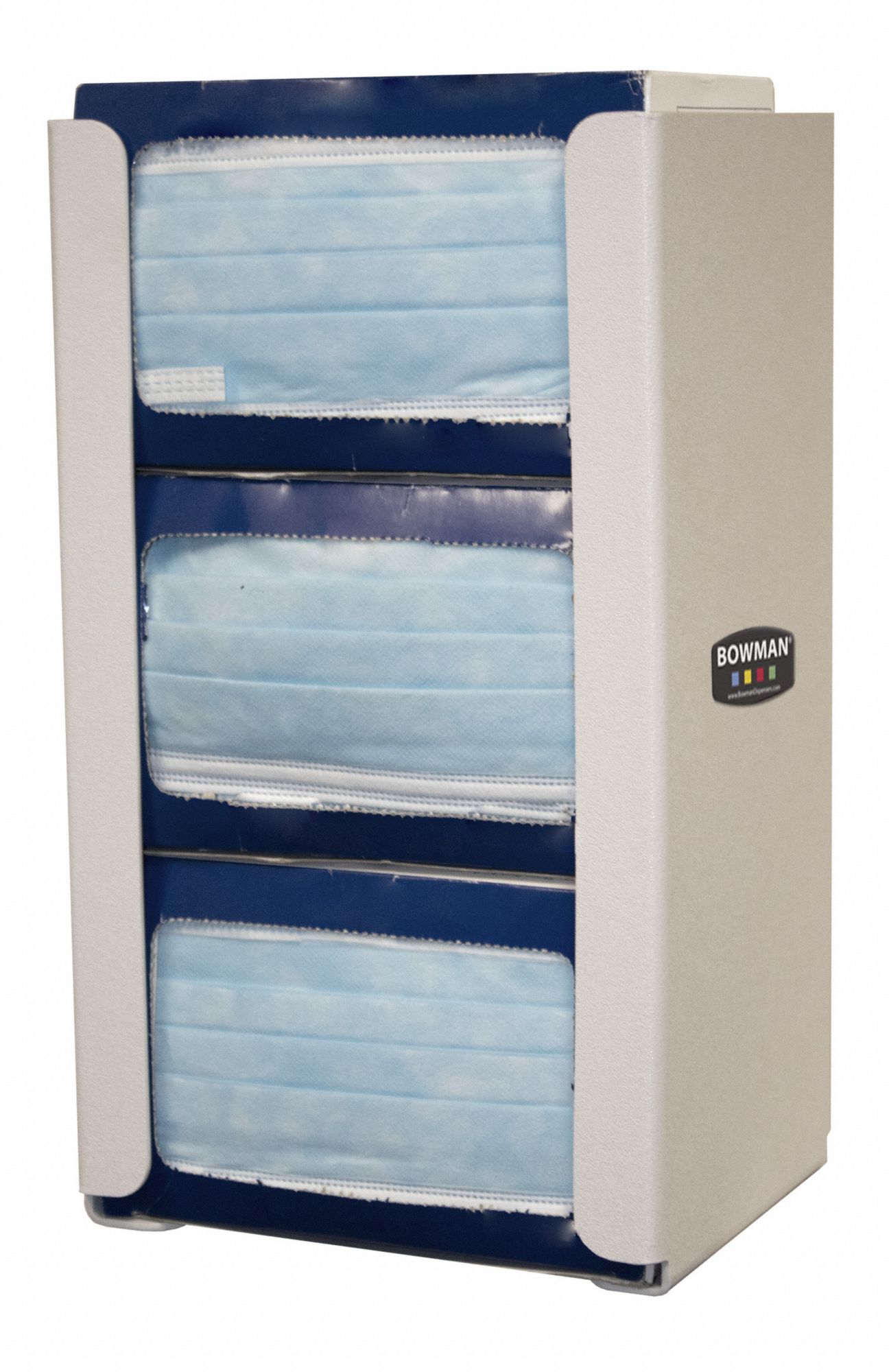 Respiratory Equipment Dispenser: ABS Plastic, Beige, Dispenser, 5 3/4 in Lg