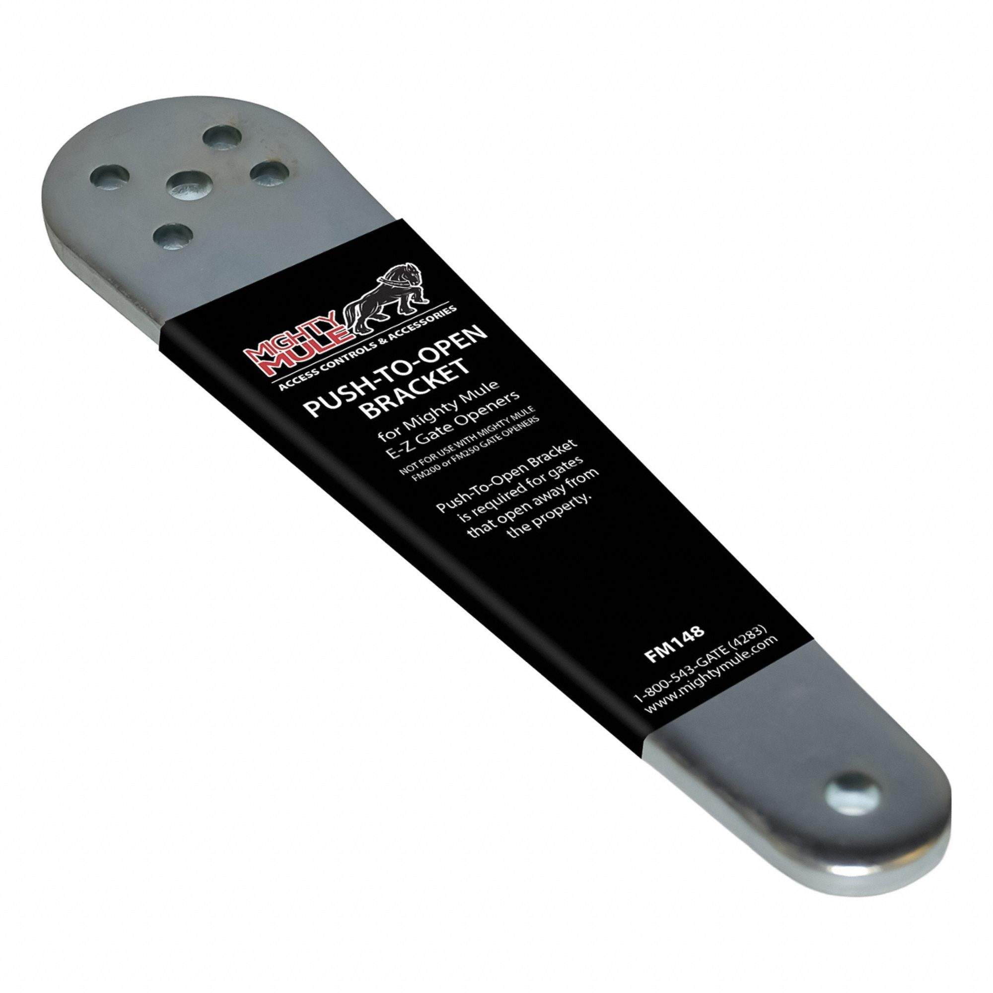 Push to Open Bracket: For Use With Auto Gate Openers, Barrier Arm, 3 in