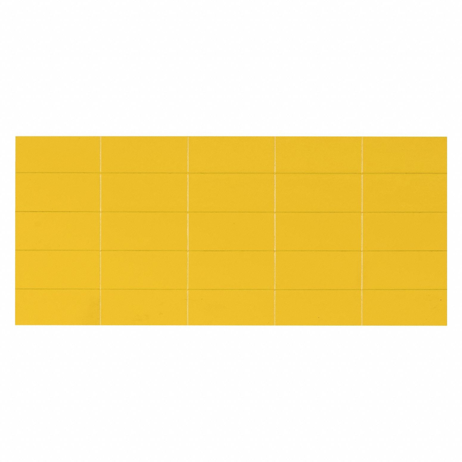 Magnetic Tape Strips 7/8 x2 Yellow PK25