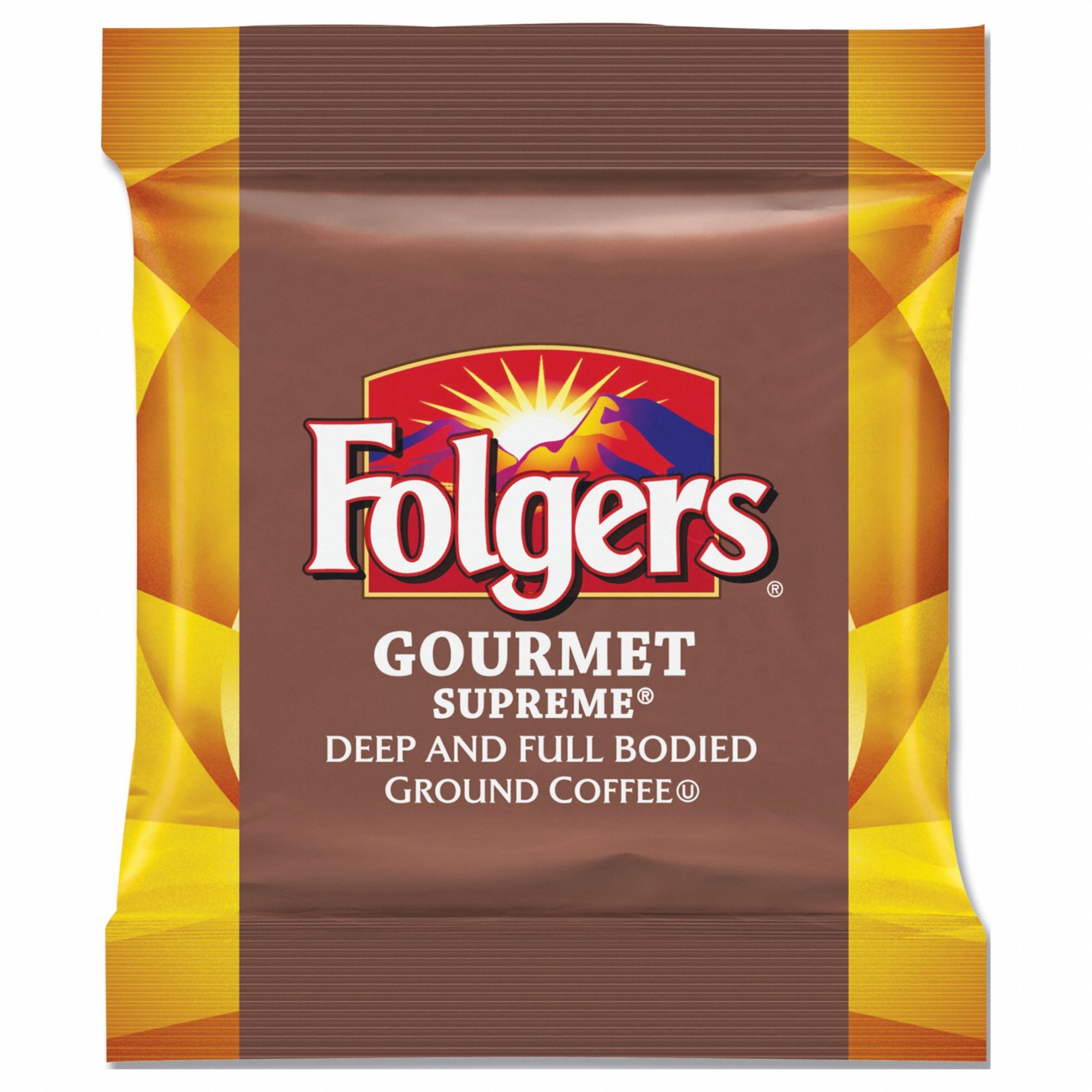 Coffee: Caffeinated, Gourmet Supreme(R), Fraction Pack, 1.75 oz Pack Wt, Dark, Ground, 42 PK