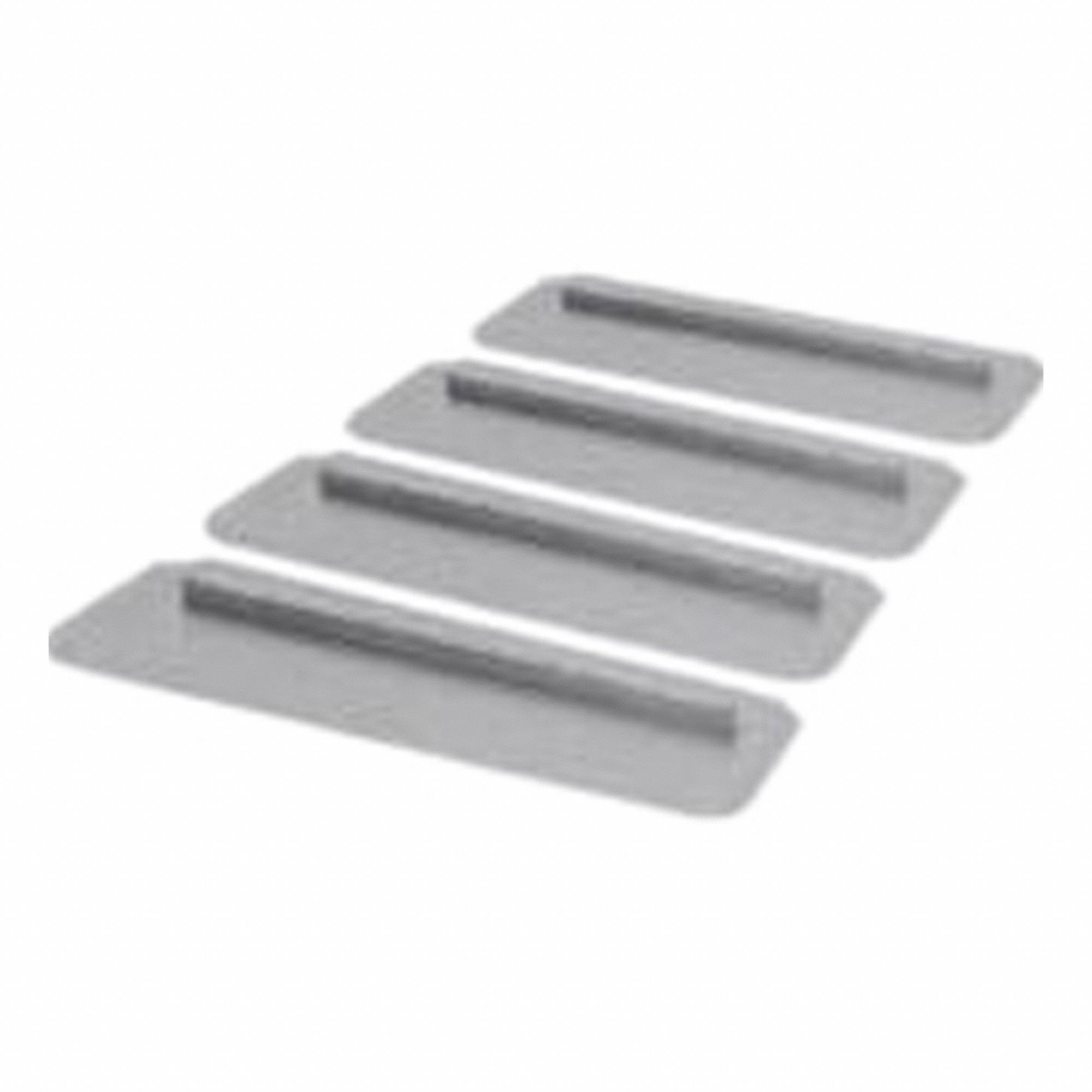 Floating and Finishing Trowel Blade: Combo Blade, 23 in Lg, 8 1/8 in Wd, Steel, 4 PK