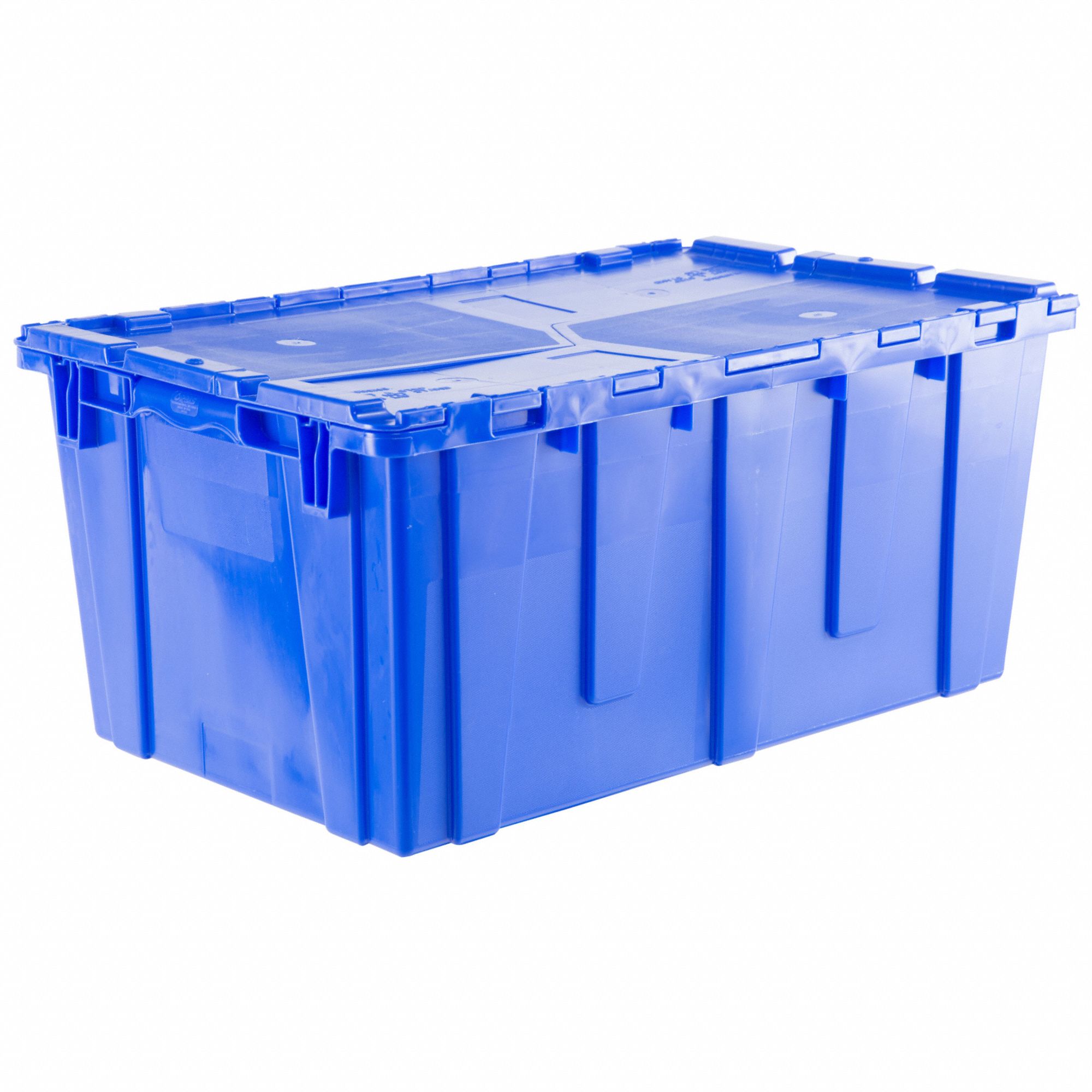 Orbis FP06 Clear Attached Lid Container, Clear, Solid, HDPE
