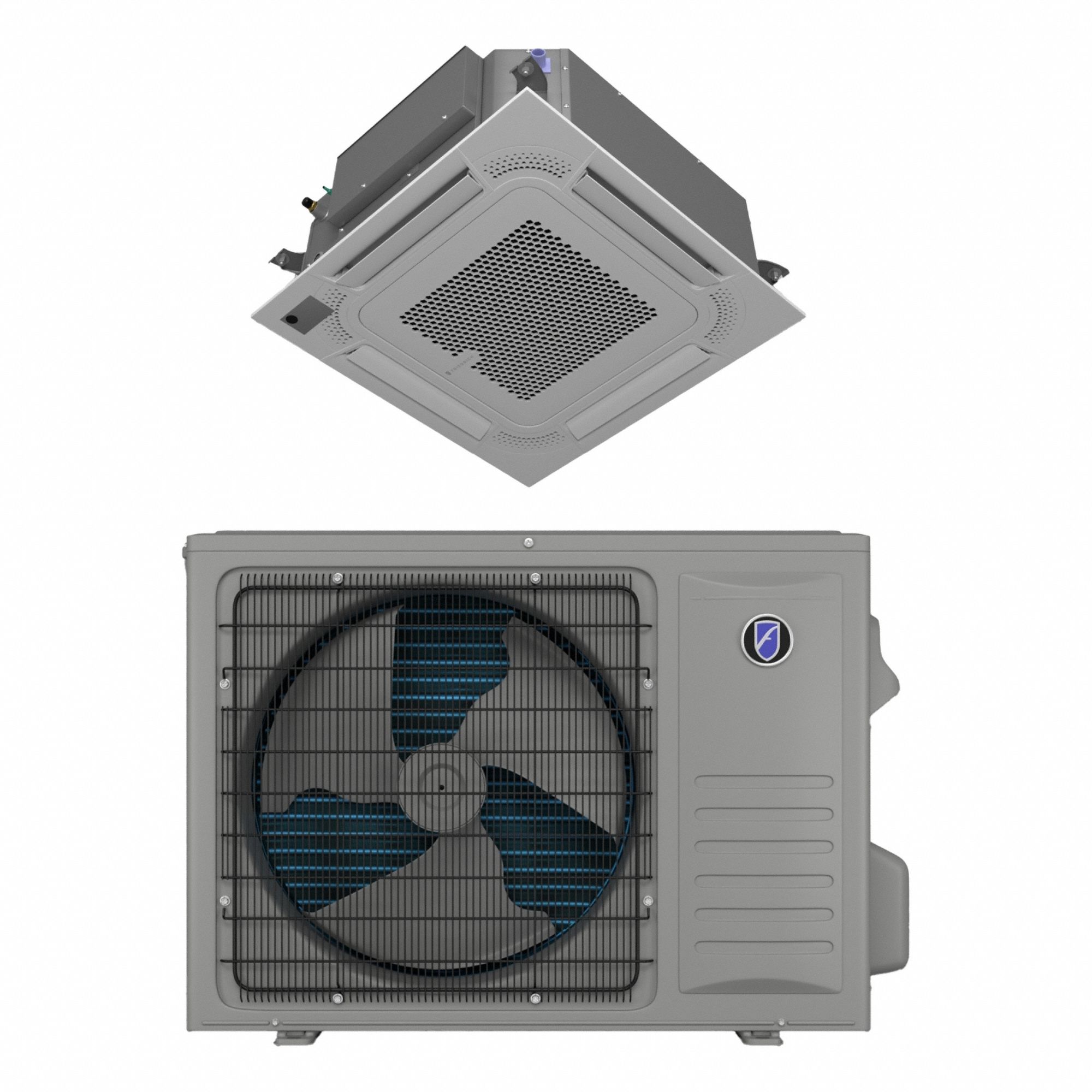 Mini-Split Air Handler/Condenser: 4, 300 BtuH to 14, 500 BtuH, 350 sq ft – 400 sq ft