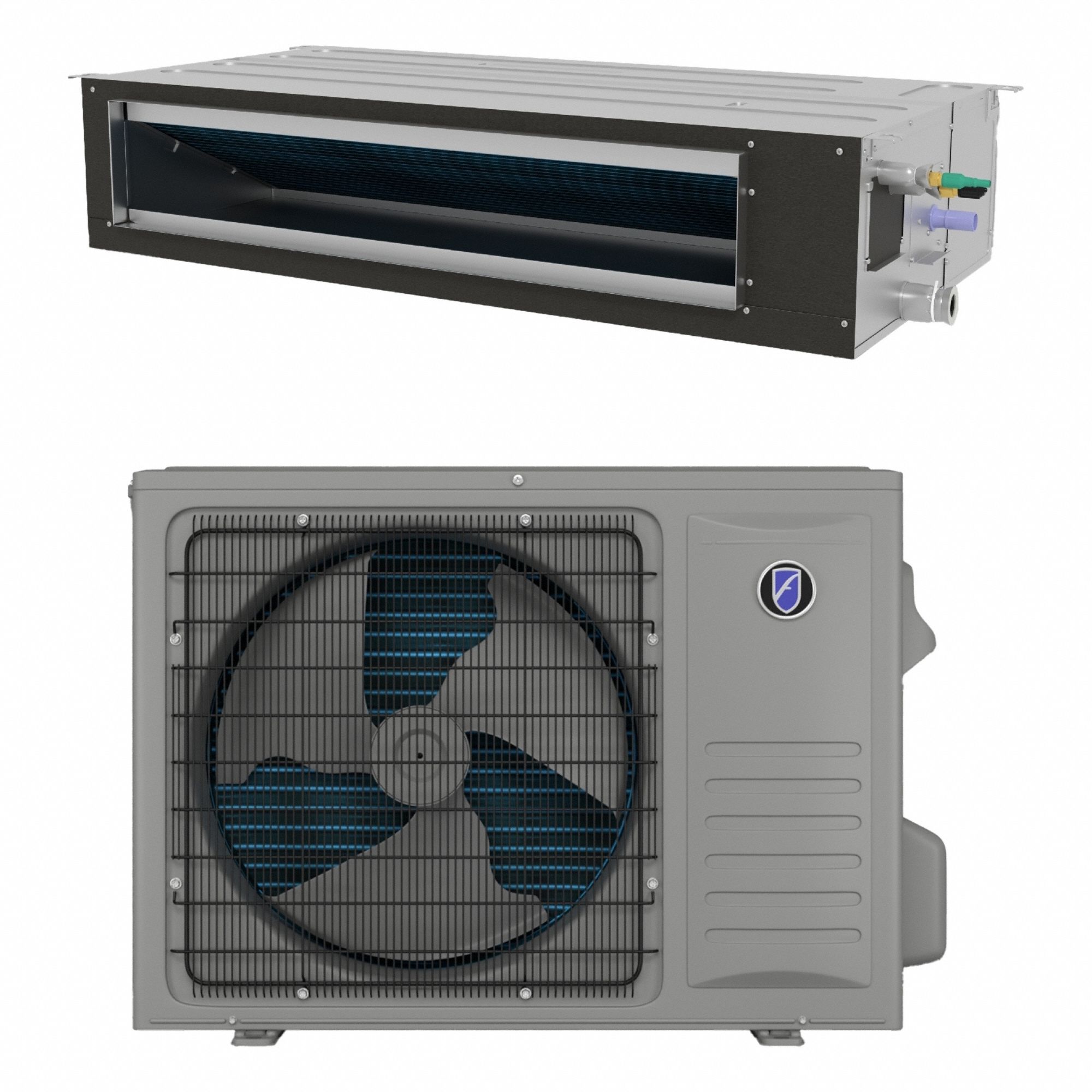 Mini-Split Air Handler/Condenser: 4, 300 BtuH to 14, 500 BtuH, 350 sq ft – 400 sq ft