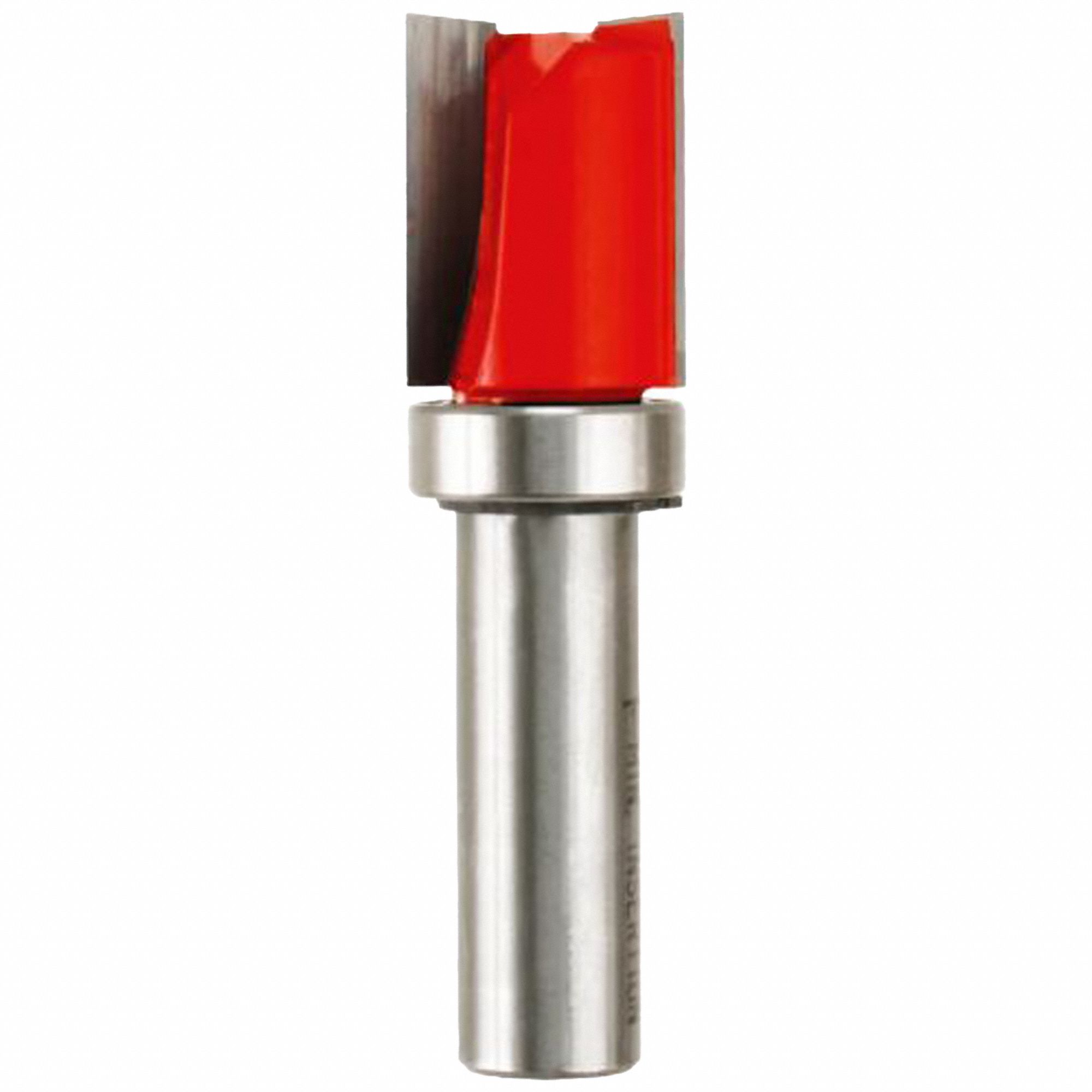 BIT, FLUSH TRIM, CARBIDE, ¾ IN DIA, 1 IN CUT L, 2 13/16 IN LENGTH, ½ IN SHANK DIA