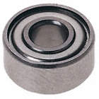 BALL BEARING, ½ IN DIA, STEEL, 3/16 IN BORE DIA, ½ IN OVERALL DIA, 24000 RPM