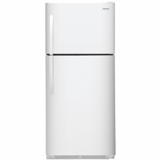 FRIGIDAIRE, White, 20.5 cu ft Total Capacity, Top Freezer Refrigerator