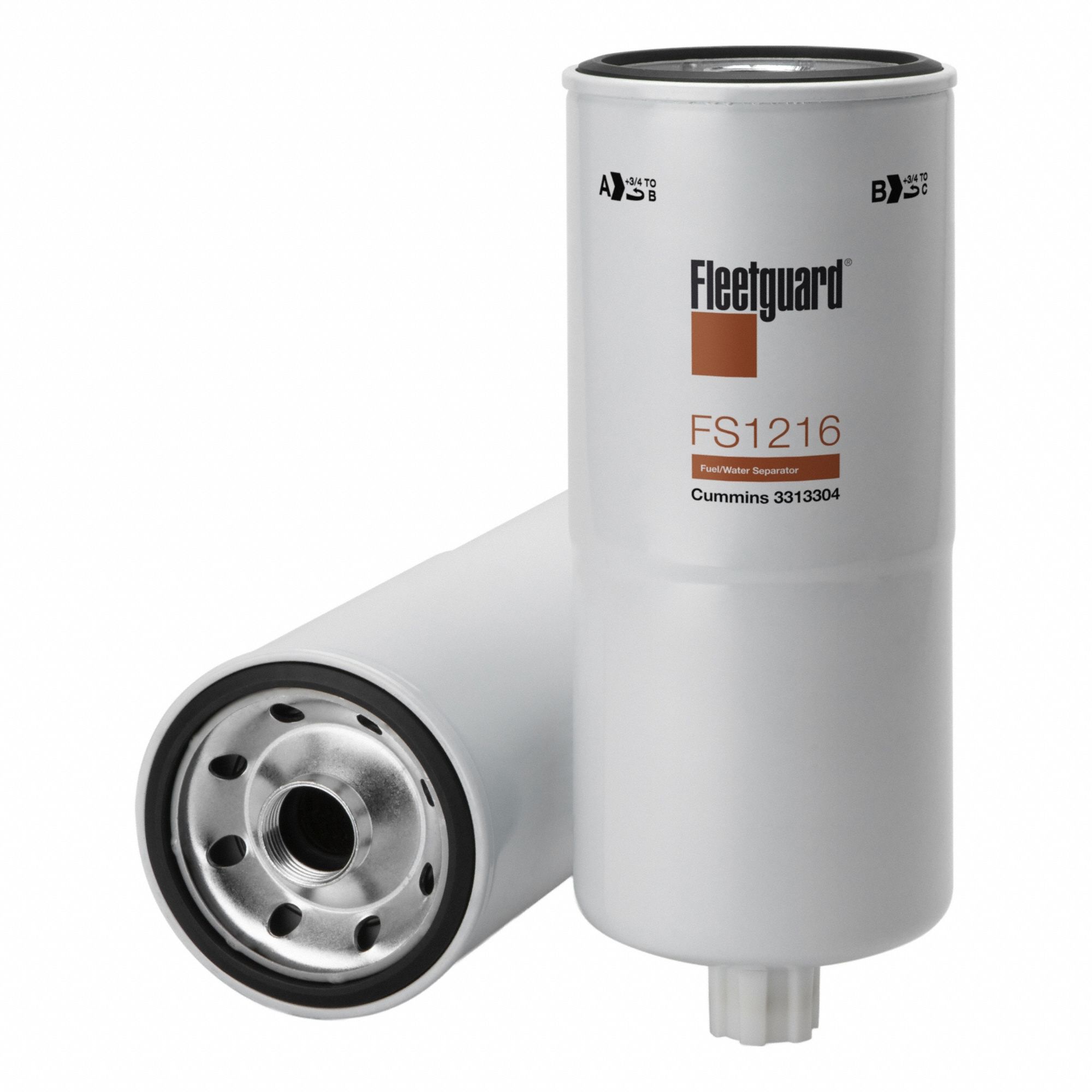 Automotive Fuel/Water Separator: Spin-On, 15 3/16 in Overall Lg, 4 9/16 in Outside Dia