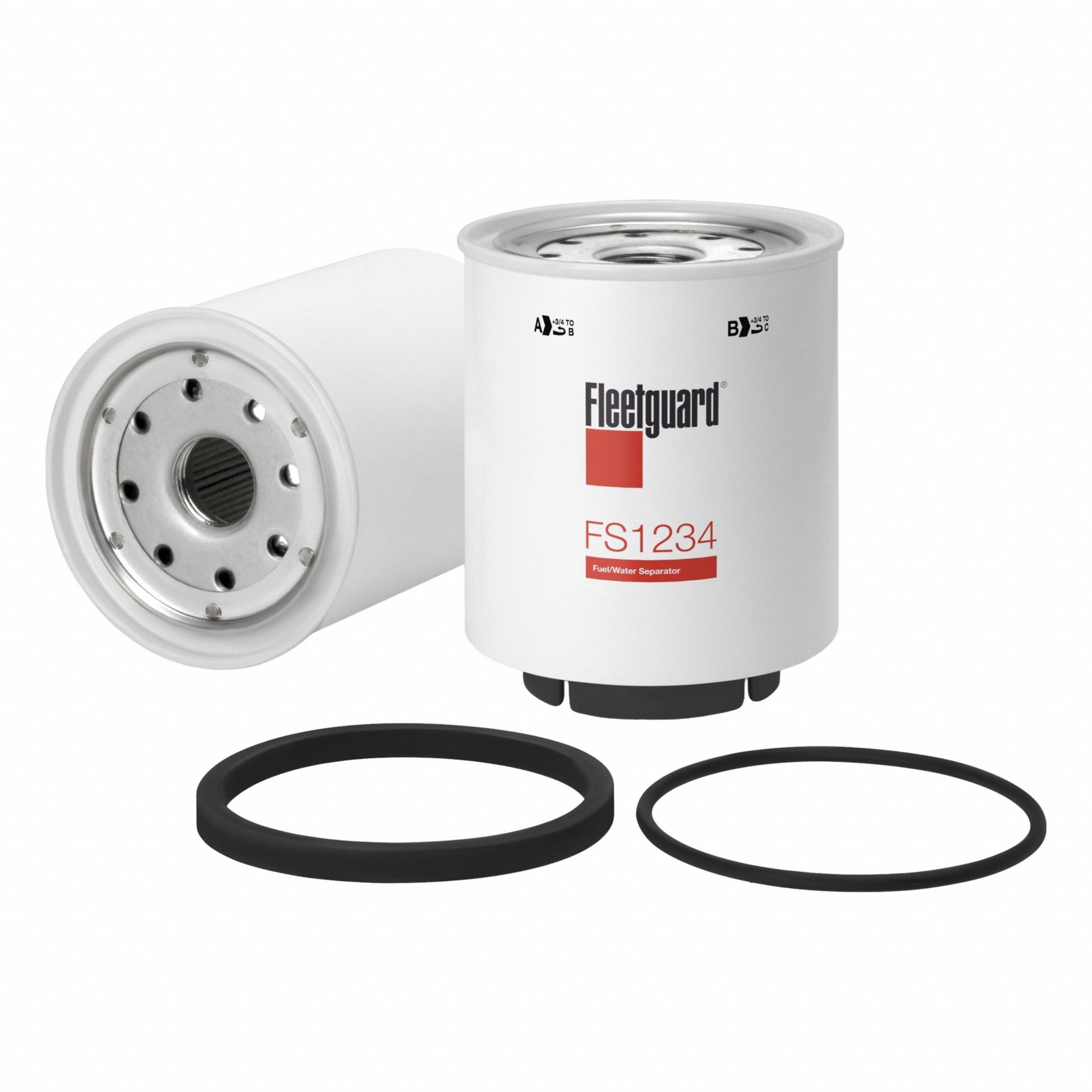 Fuel Filter: Spin-On, 4 11/16 in Overall Lg, 3 3/4 in Outside Dia, 1"-14 Thread Size