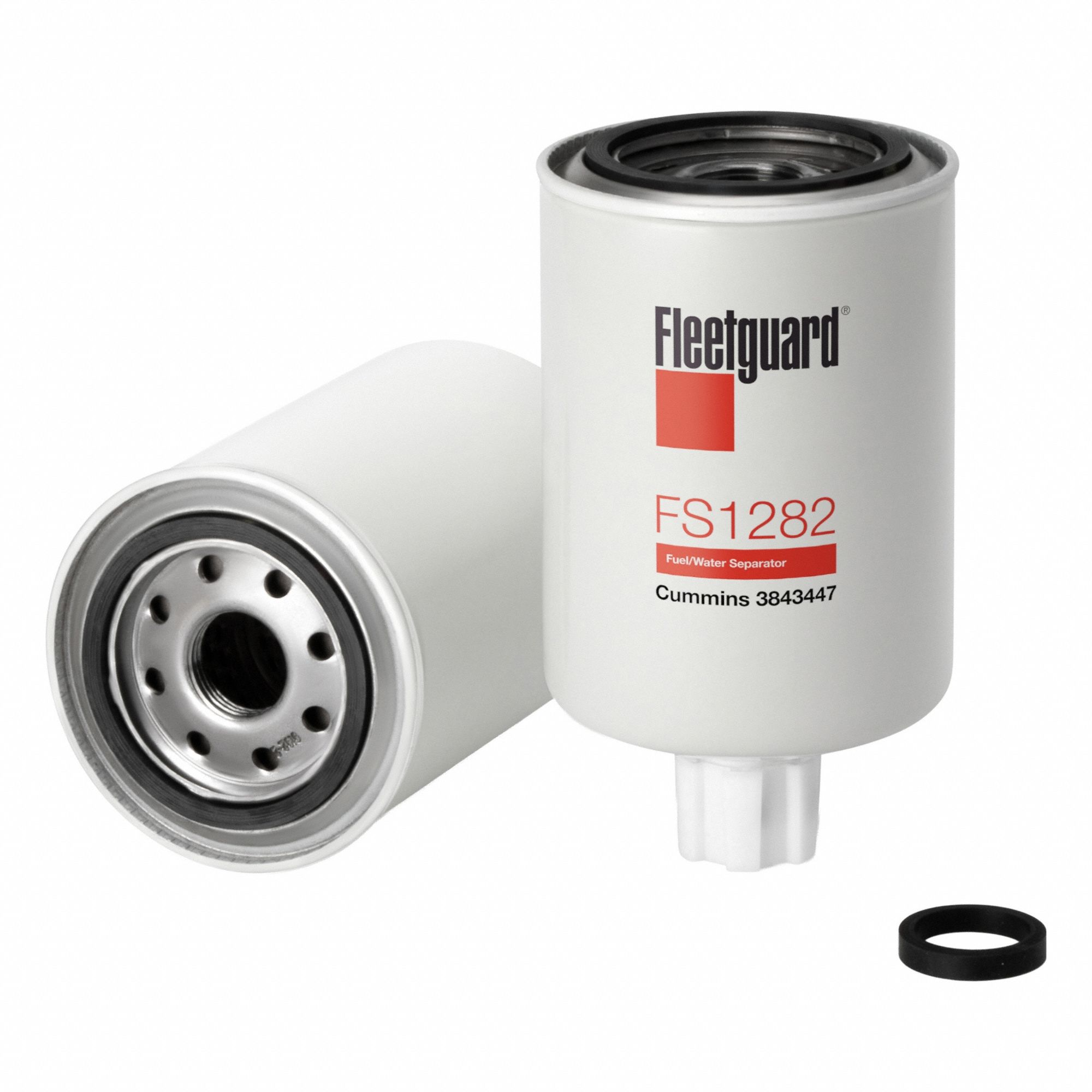 Fuel Filter: Spin-On, 6 7/16 in Overall Lg, 3 11/16 in Outside Dia, 1"-14 Thread Size