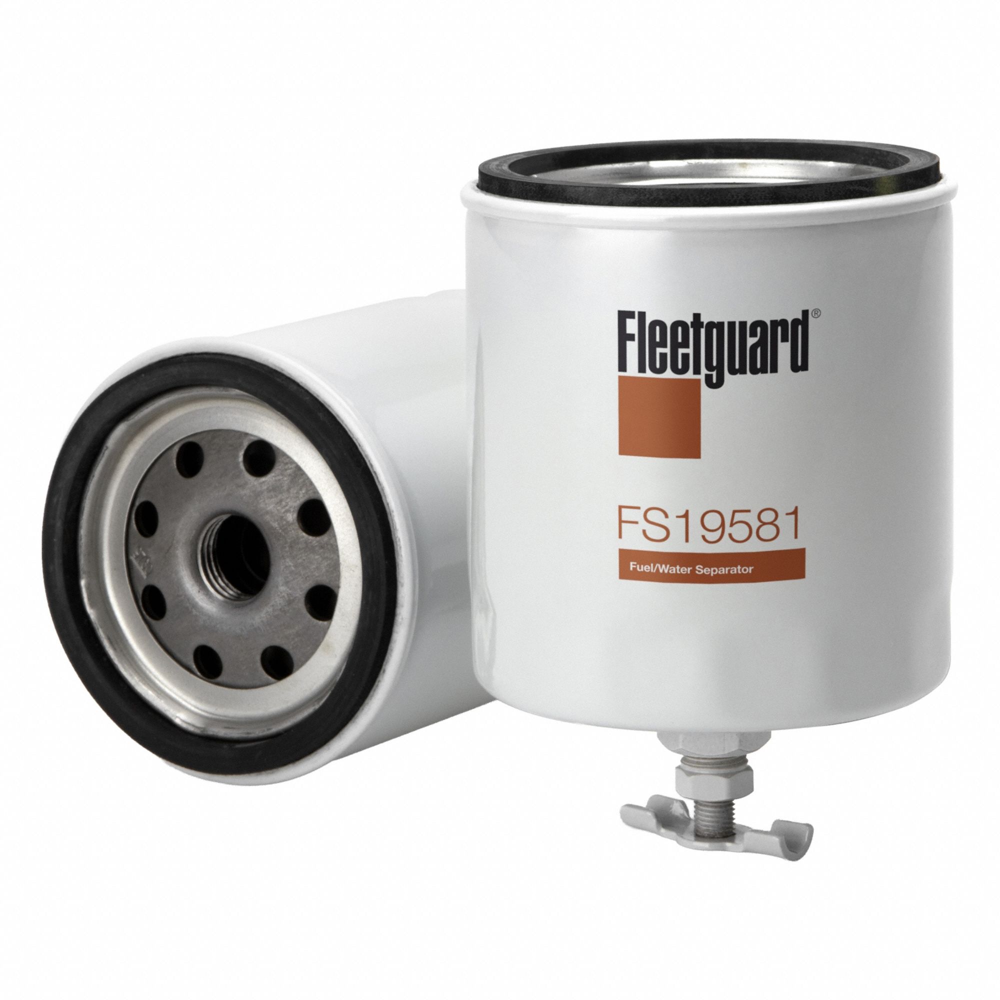Fuel Filter: Spin-On, 4 5/16 in Overall Lg, 3 1/16 in Outside Dia, M16-1.50 Thread Size