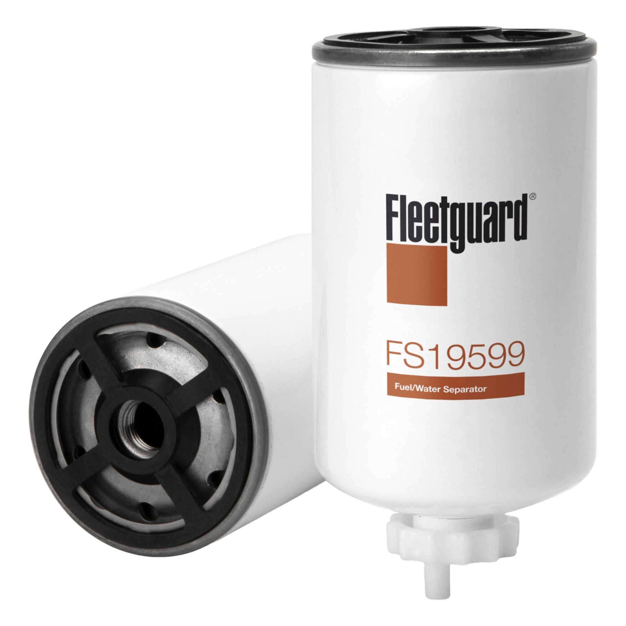 Fuel Filter: Spin-On, 6 1/8 in Overall Lg, 3 in Outside Dia, M16-1.50 Thread Size, Diesel