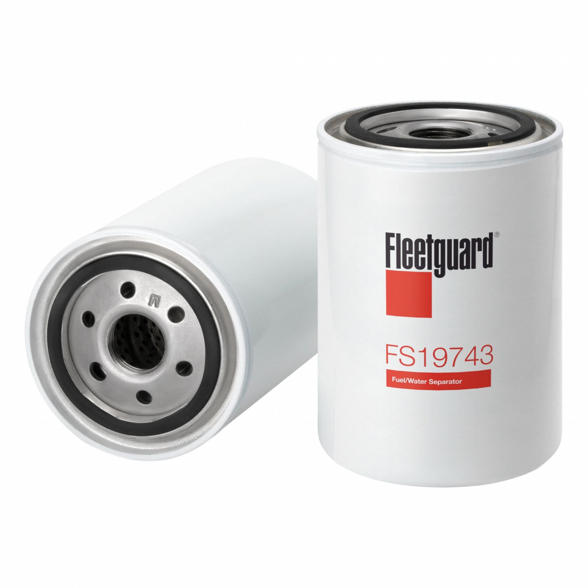 Fuel Filter: Spin-On, 5 3/8 in Overall Lg, 3 11/16 in Outside Dia, 1"-12 Thread Size