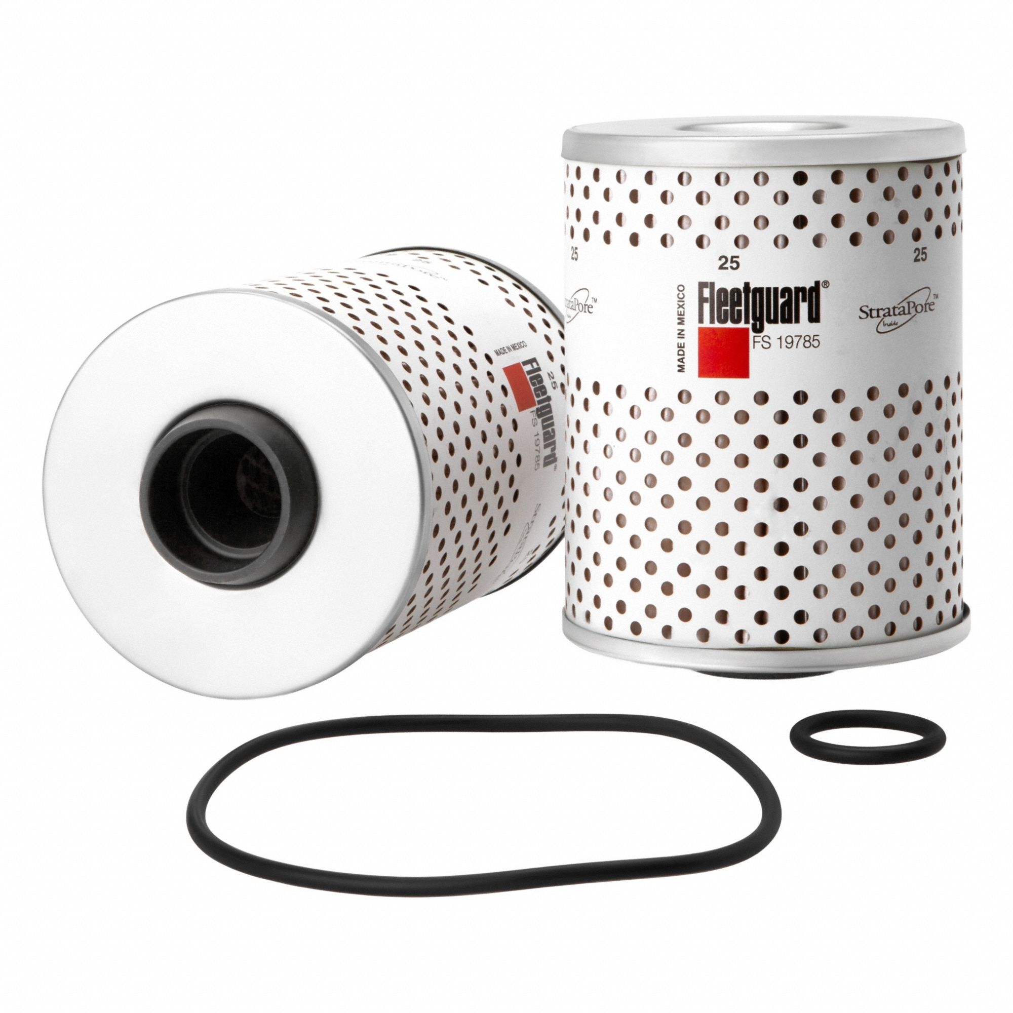 Fuel Filter: Cartridge, 4 11/16 in Overall Lg, 3 1/2 in Outside Dia, 11/16 in Inside Dia