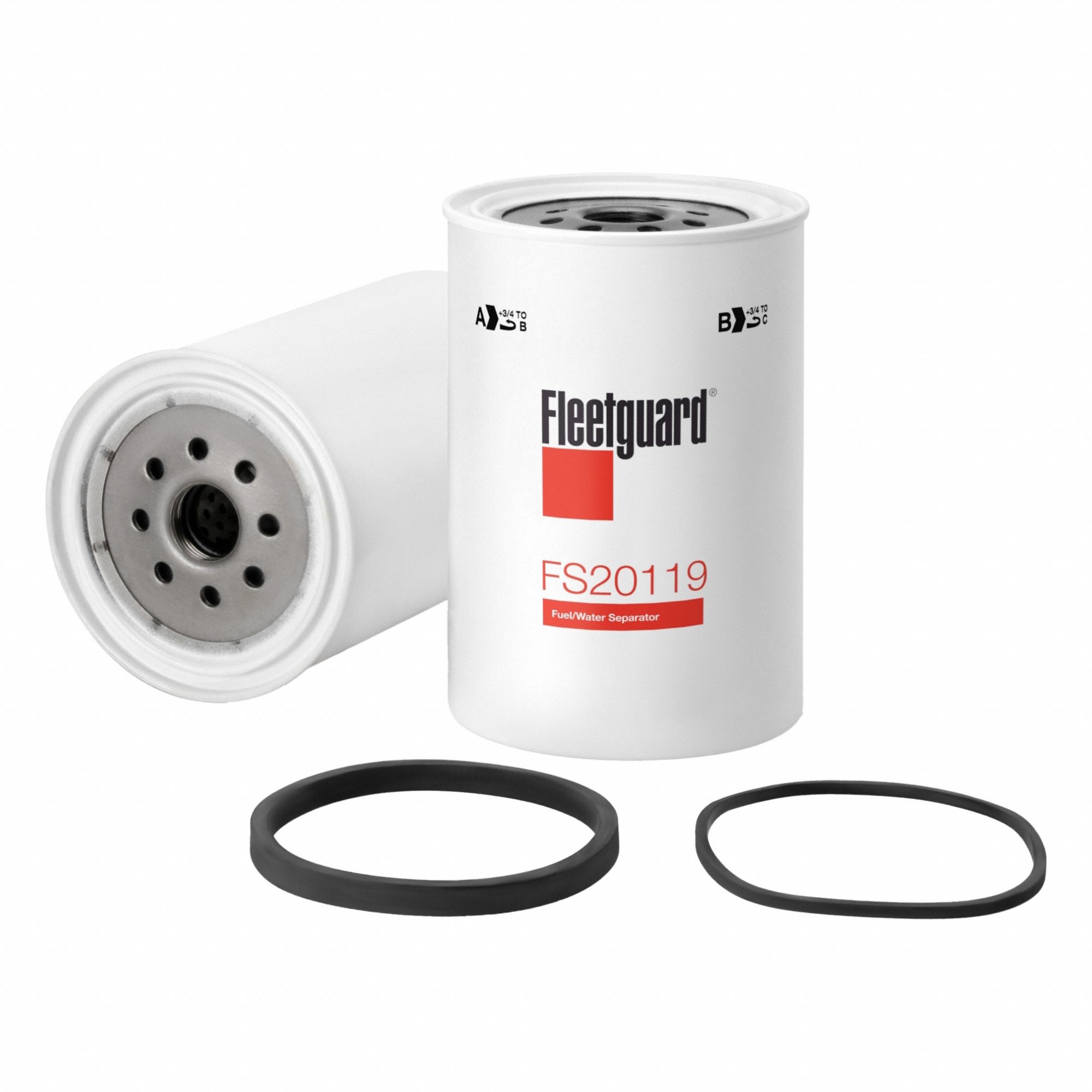 Automotive Fuel/Water Separator: Spin-On, 13 11/16 in Overall Lg, 4 3/8 in Outside Dia