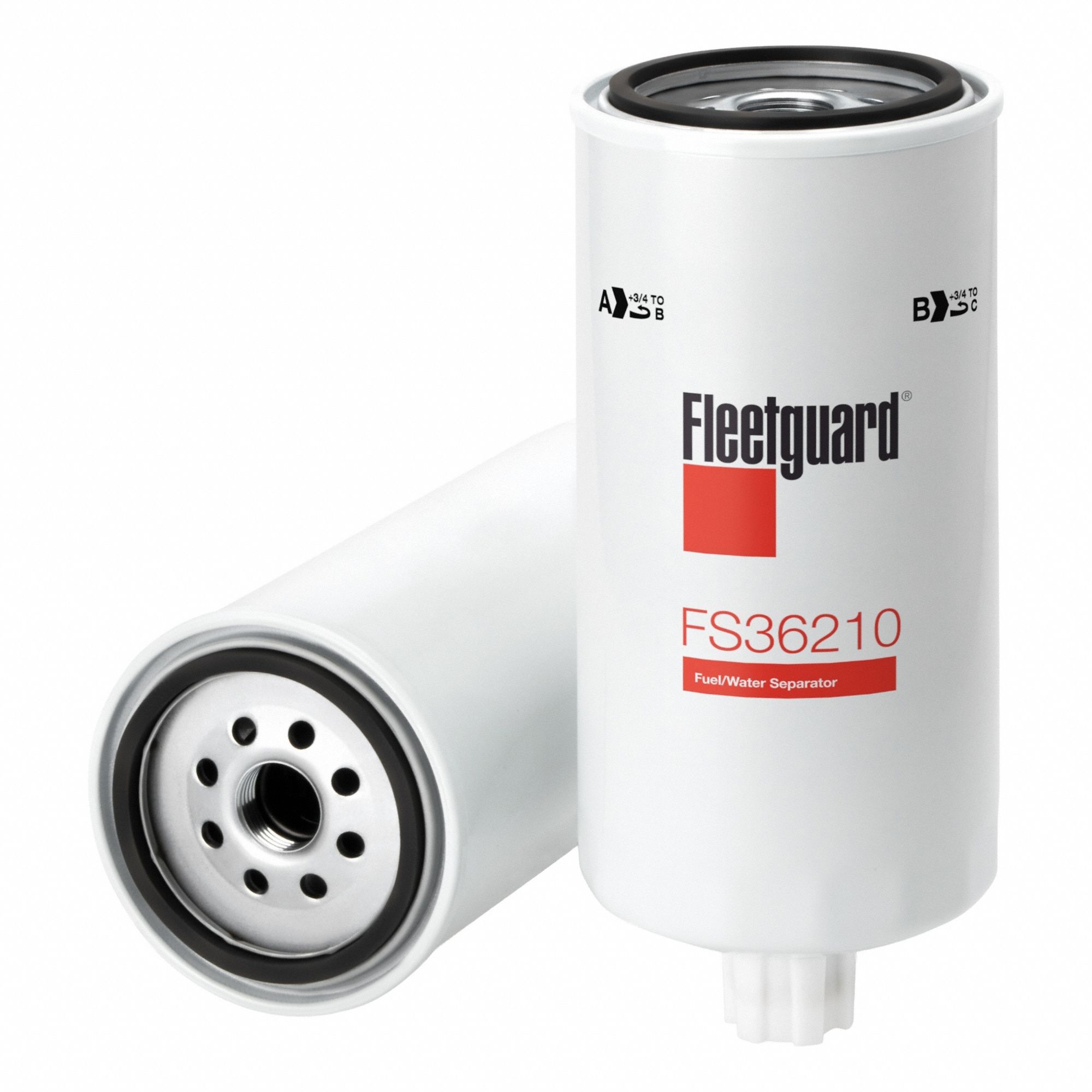 Fuel Filter: Spin-On, 10 1/16 in Overall Lg, 4 3/8 in Outside Dia, 1"-14 Thread Size