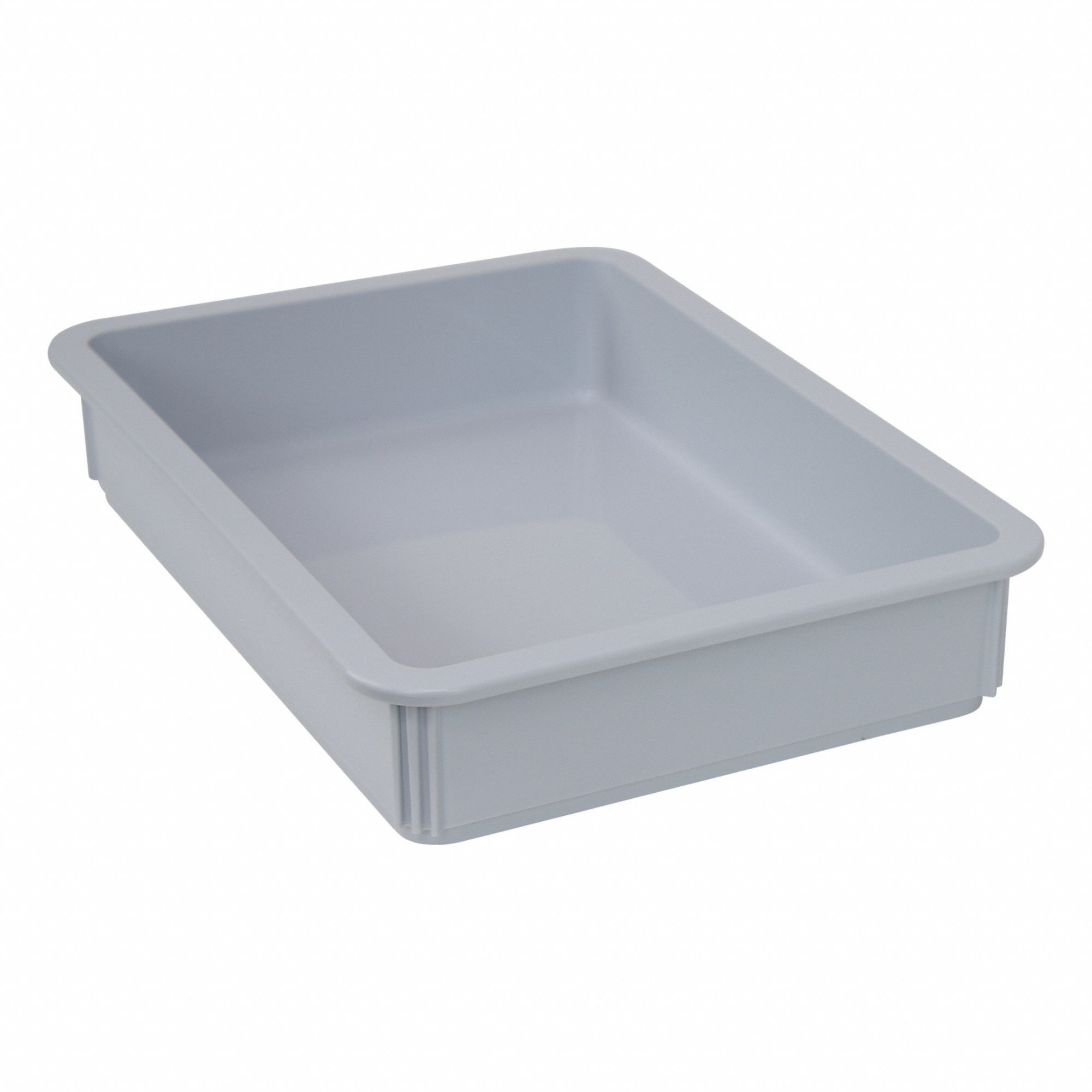 Pizza Dough Box: 9.2 qt Capacity, Gray Body, Polypropylene, NSF Certified
