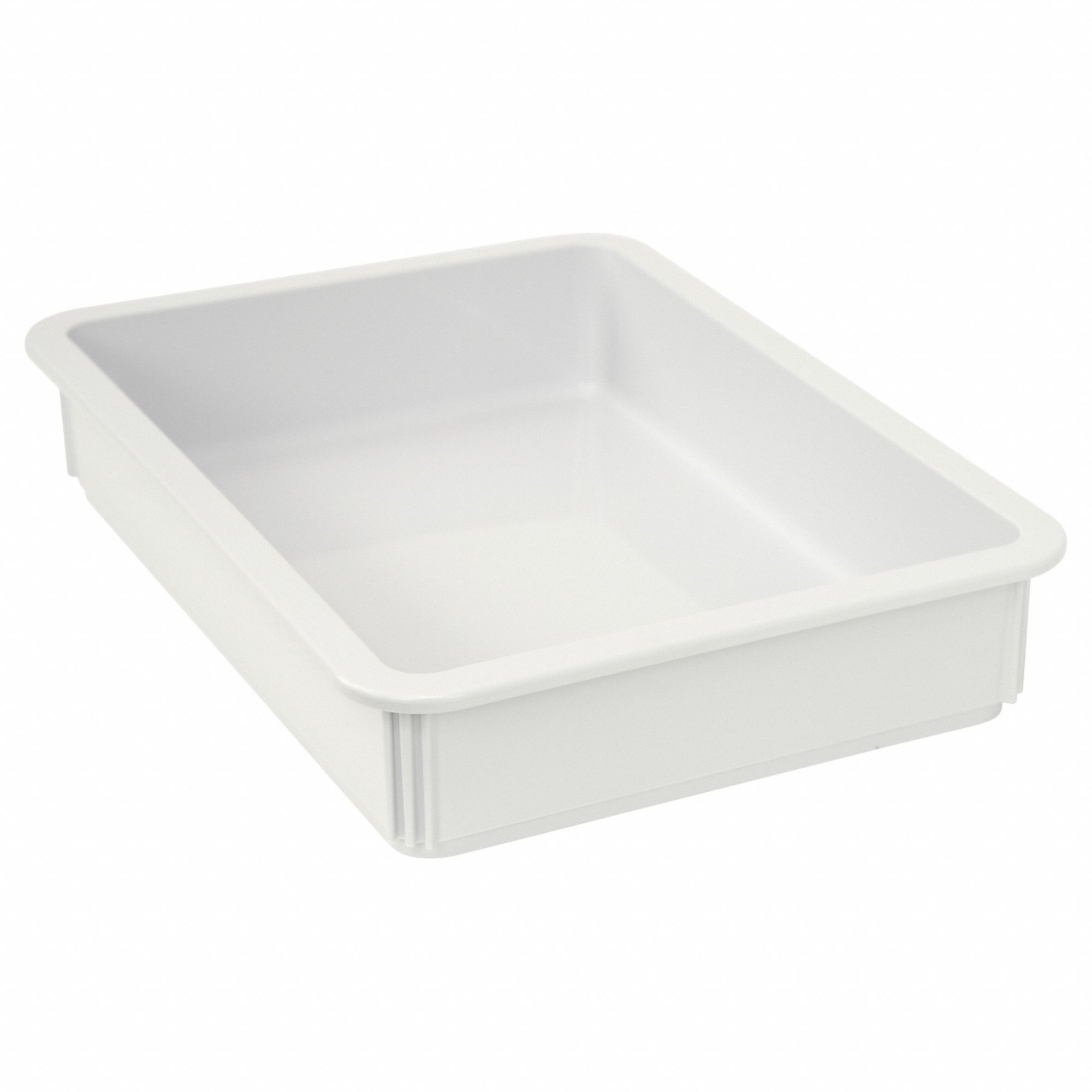 Pizza Dough Box: 9.2 qt Capacity, White Body, Polypropylene, NSF Certified