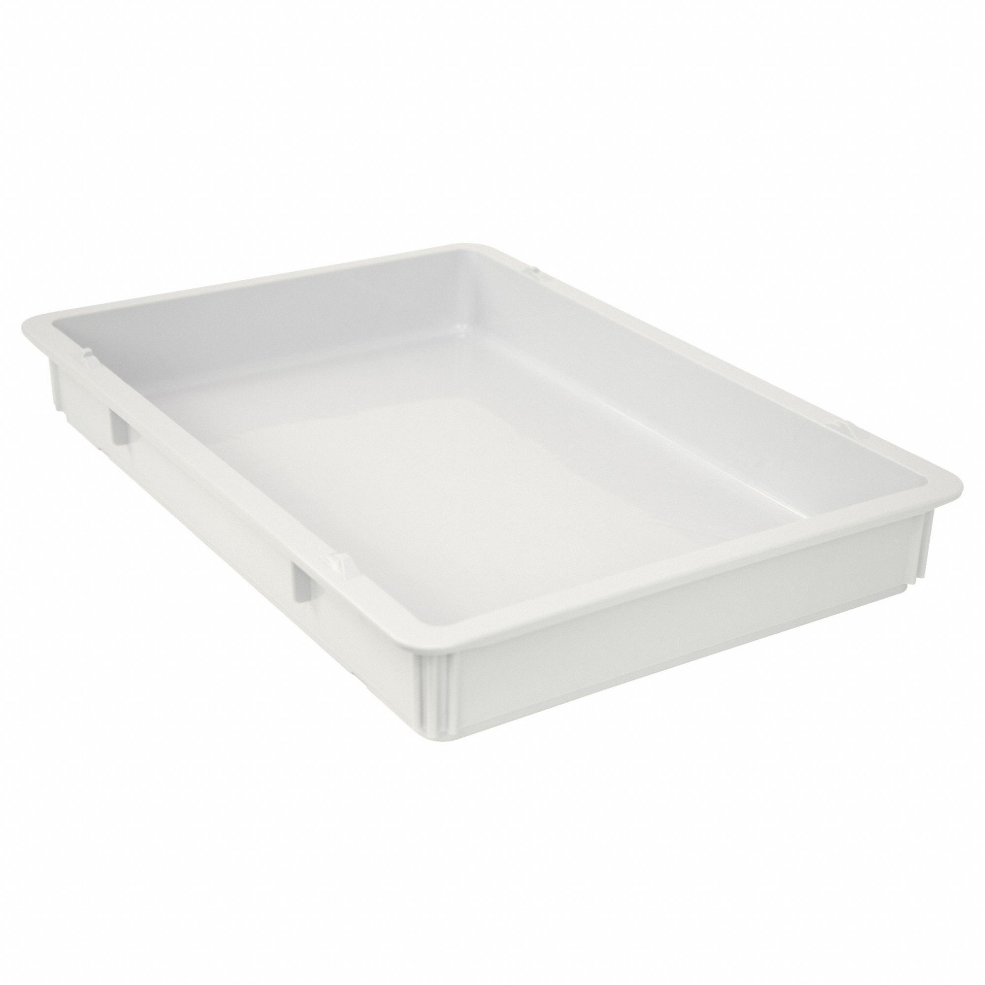 Pizza Dough Box: 19.8 qt Capacity, White Body, Polypropylene, NSF Certified