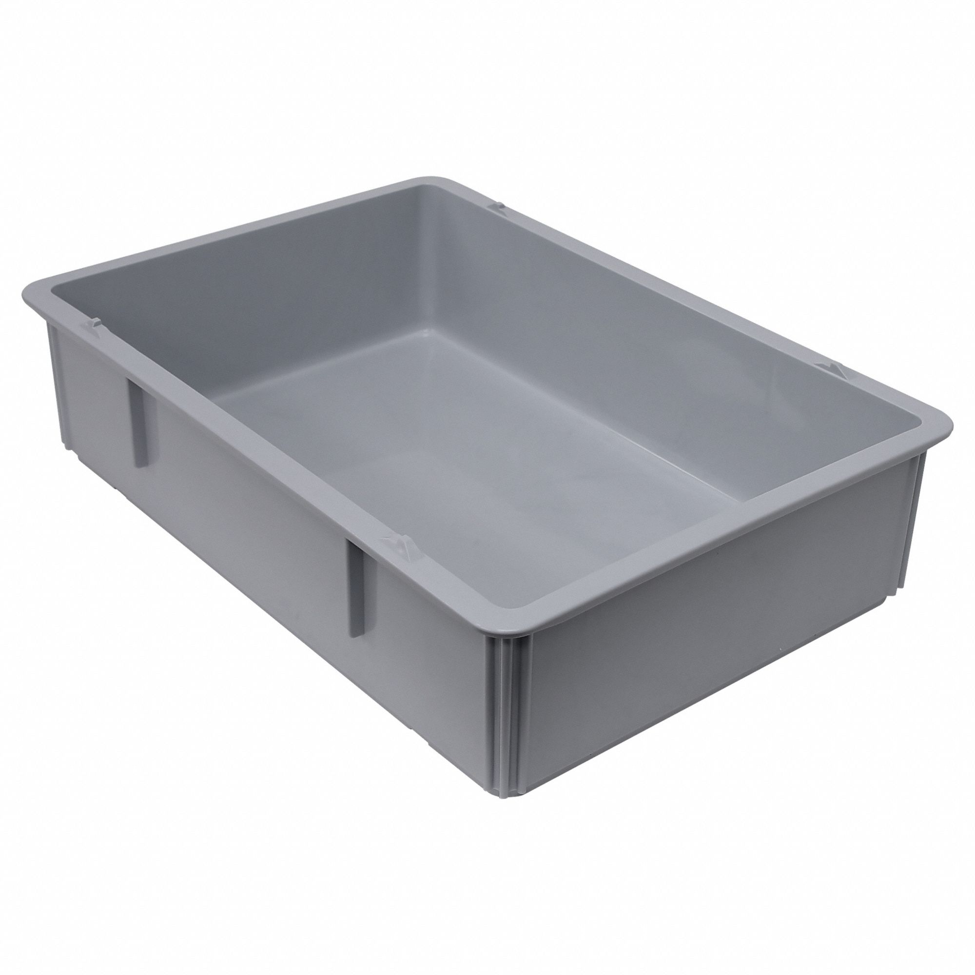 Pizza Dough Box: 39.7 qt Capacity, Gray Body, Polypropylene, NSF Certified