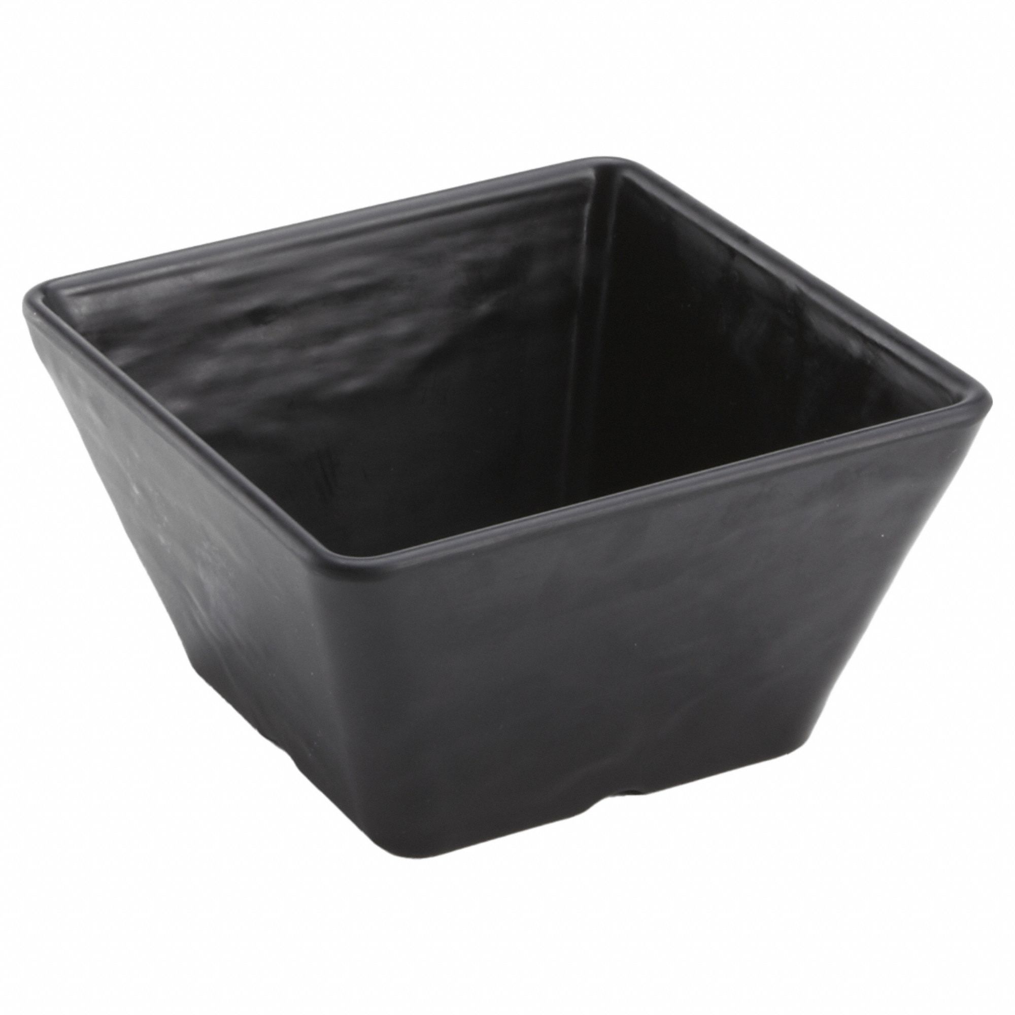 Melamine Faux Slate Bowl, Black, 5": 23 oz Capacity, Melamine, Black