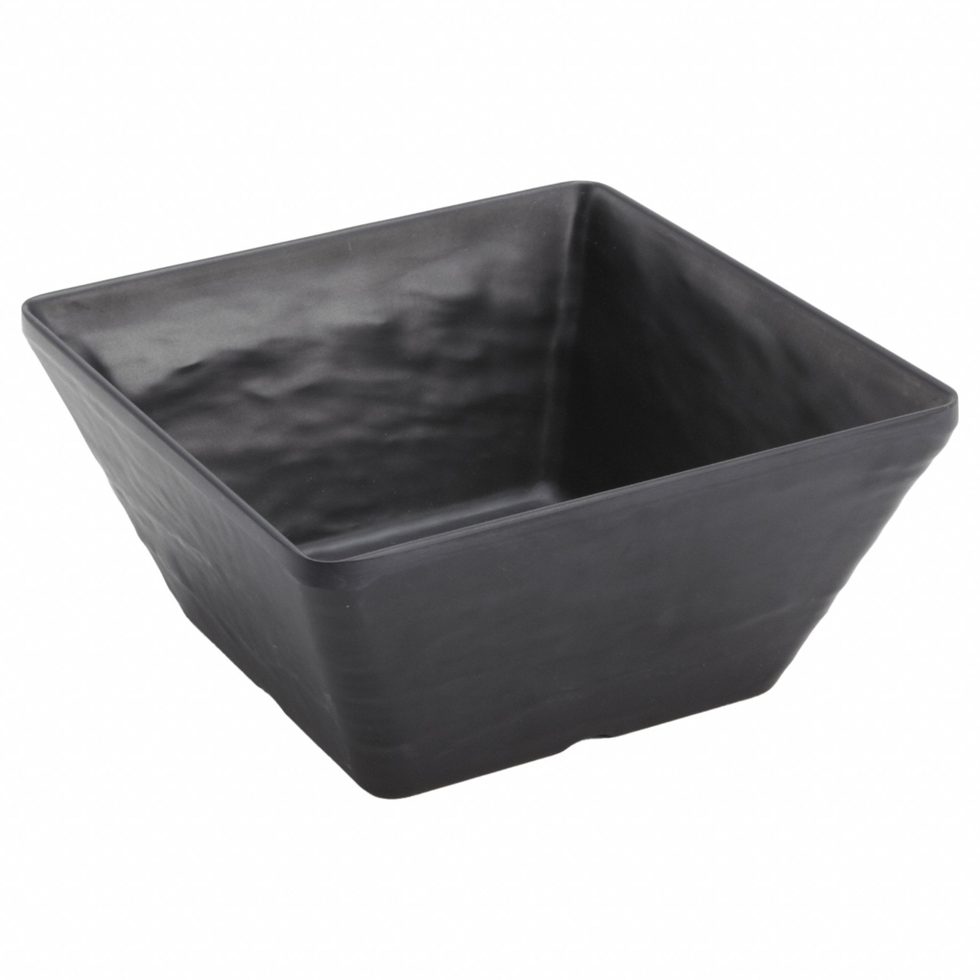 Melamine Faux Slate Bowl, Black, 7": 58 oz Capacity, Melamine, Black