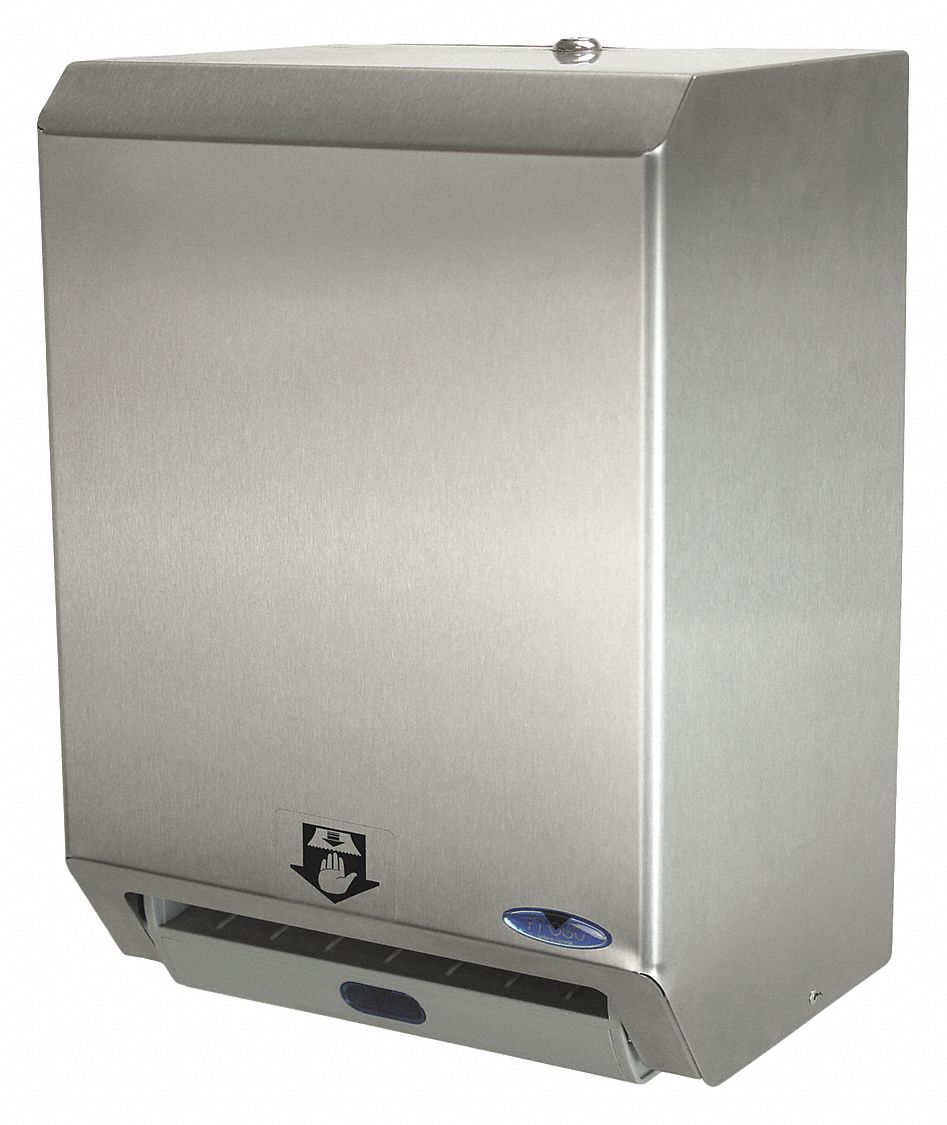 HANDS FREE TOWEL DISP-STAINLESS