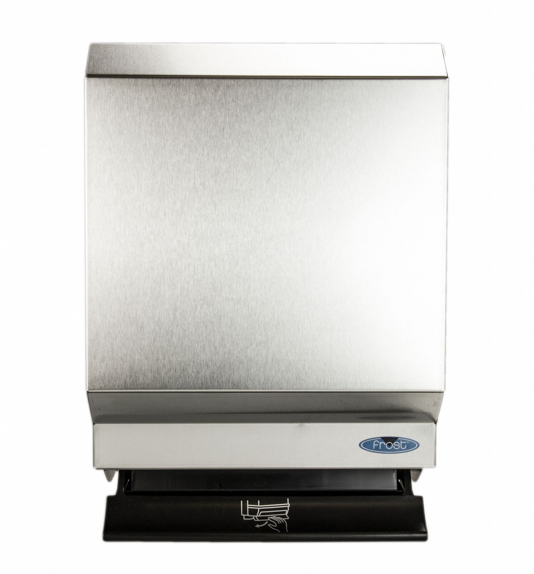 PAPER TOWEL DISPENSER, JUMBO ROLL, 11 IN TOWEL WIDTH, STAINLESS STEEL, SILVER