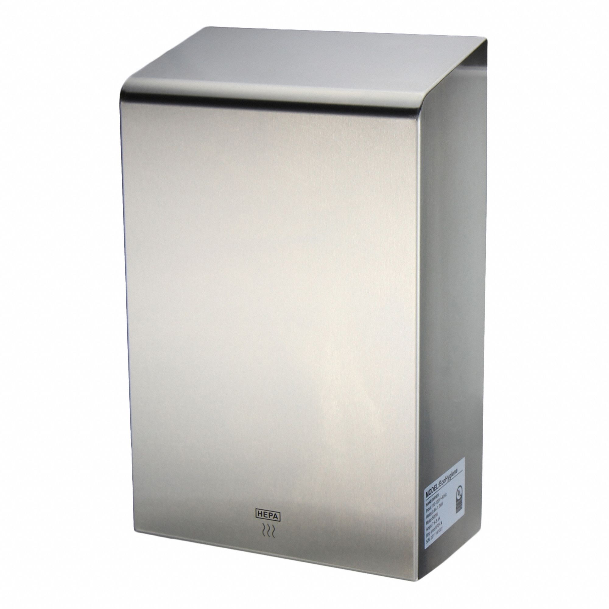 HAND DRYER,7 19/32 IN W,STAINLESS STEEL