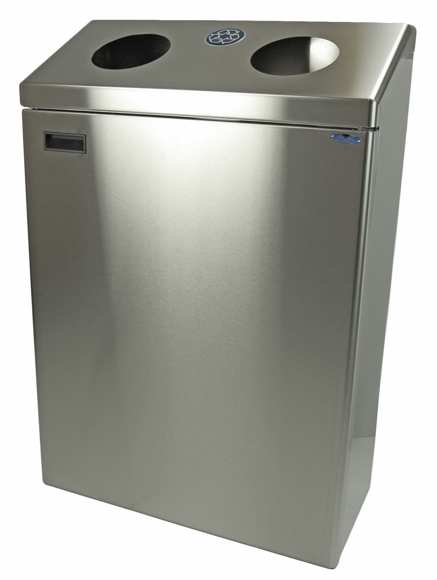 RECYCLNG STATION,BRUSHED STAINLESS STEEL