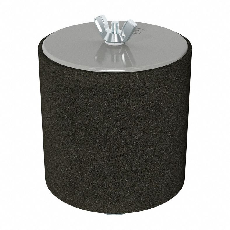 Filter Silencer: 1 1/2 in Inlet Size, 80 scfm, 6.5 in Overall Ht, 4.5 in Outside Dia, Paper