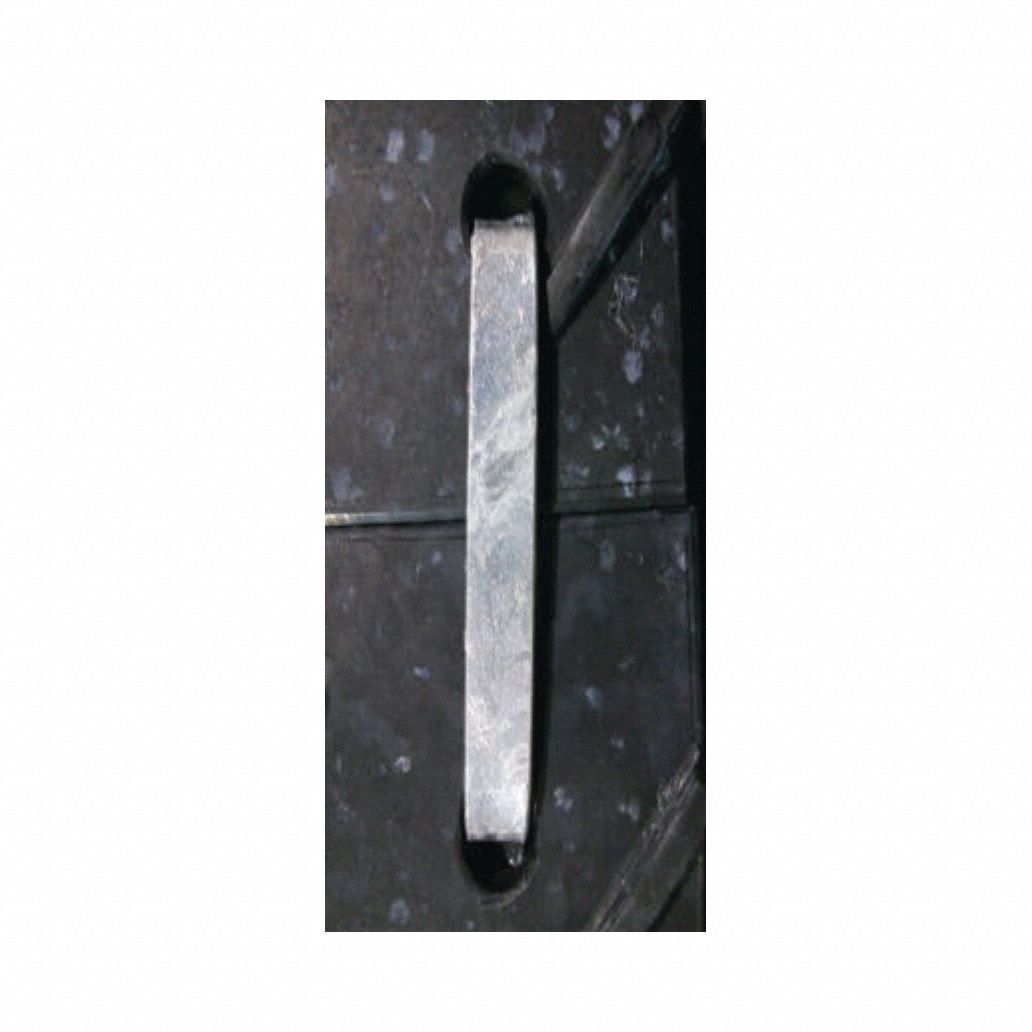 Ground Protection Mat Connector: 1 1/4 in x 3 1/4 in, 1 1/4 in Wd, 3 1/4 in Lg, Steel