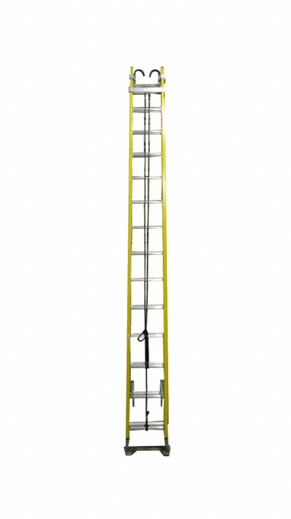 EXTENSION LADDER,FIBERGLASS,375 LB LOAD