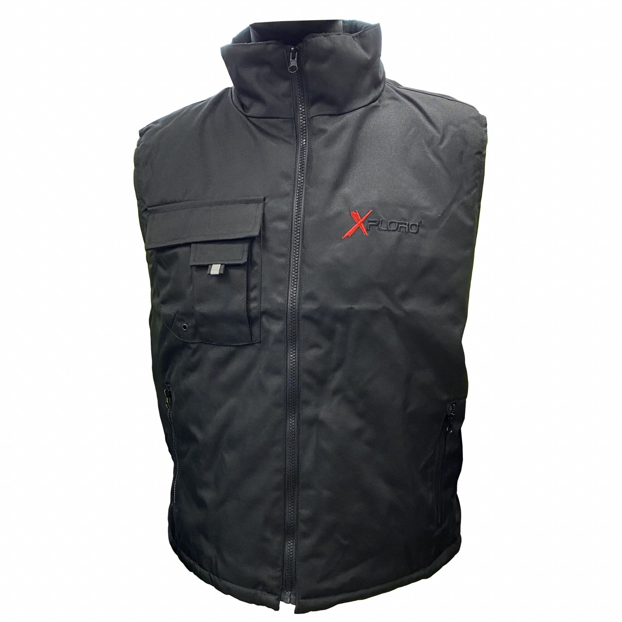 Insulated Vest: XL, 48 in Max Chest Size, 29 in Lg, Insulated for Cold Conditions, Nylon