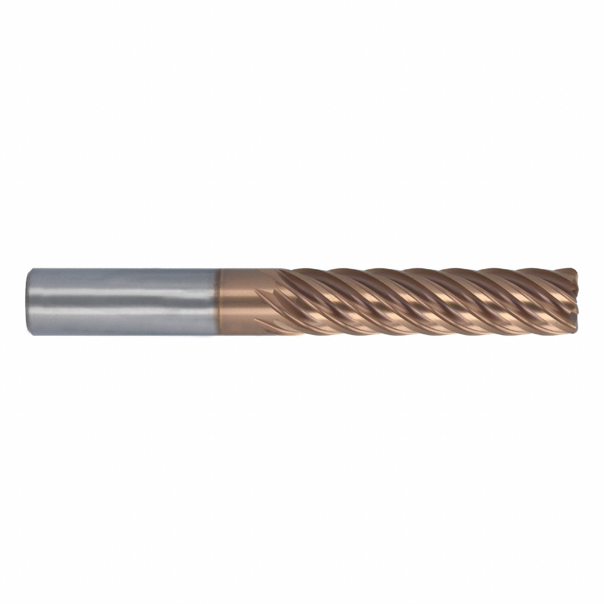 Corner Radius End Mill: Carbide, T-Max Coated, 7 Flute, 1/2" Mill Dia, 2" LOC, 0.03" Rad