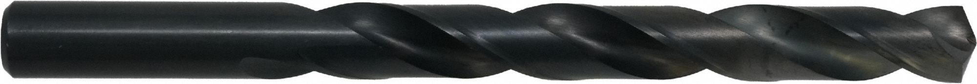 Jobber Length Drill Bit: 1/16", 118° Split Point, Black Oxide HSS