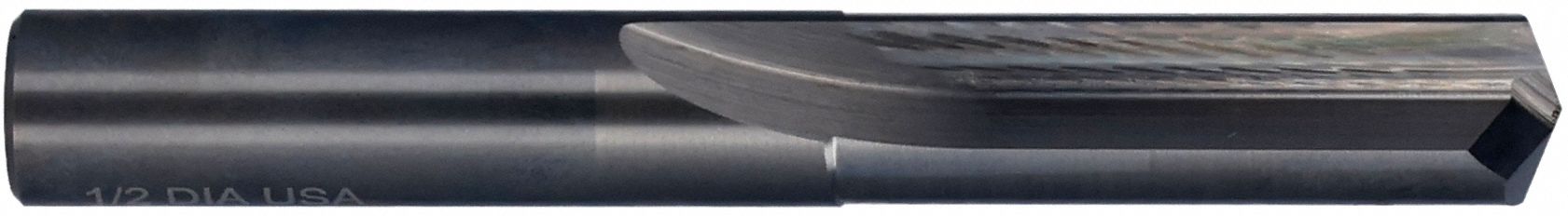 Straight Flute Drill, #1, Carbide