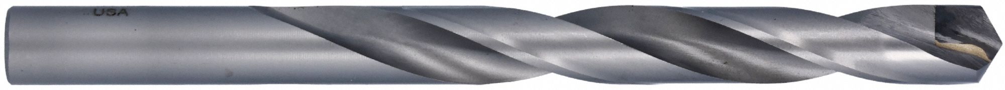 Jobber Length Drill Bit: 1/2", 118° Point, Carbide Tipped