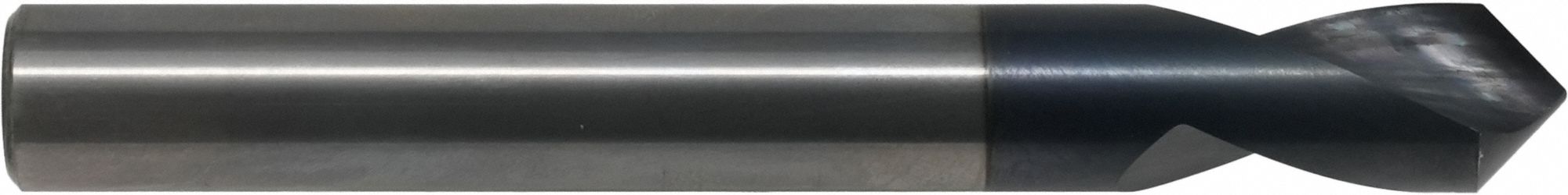 Spotting Drill Bit: 1/2 in, 90°, AlTiN Coated Carbide, 4 in Overall Lg