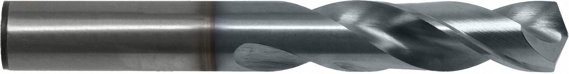 Screw Machine Drill Bit: #12, 135° Split Point, TiCN-Coated Cobalt