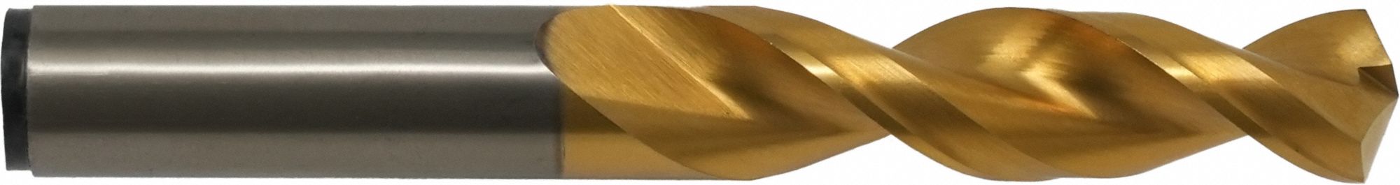 Screw Machine Drill Bit: #1, 135° Split Point, TiN-Coated Cobalt