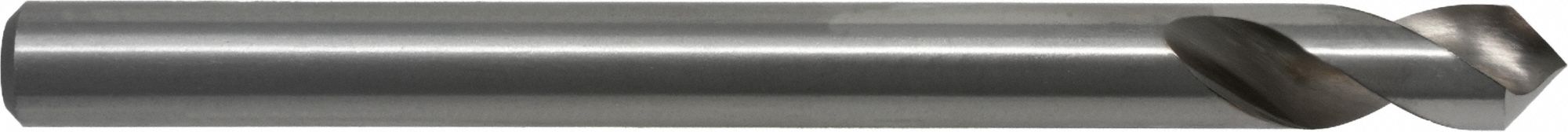 Spotting Drill Bit: 1/2 in, 120°, High Speed Steel, 6 in Overall Lg